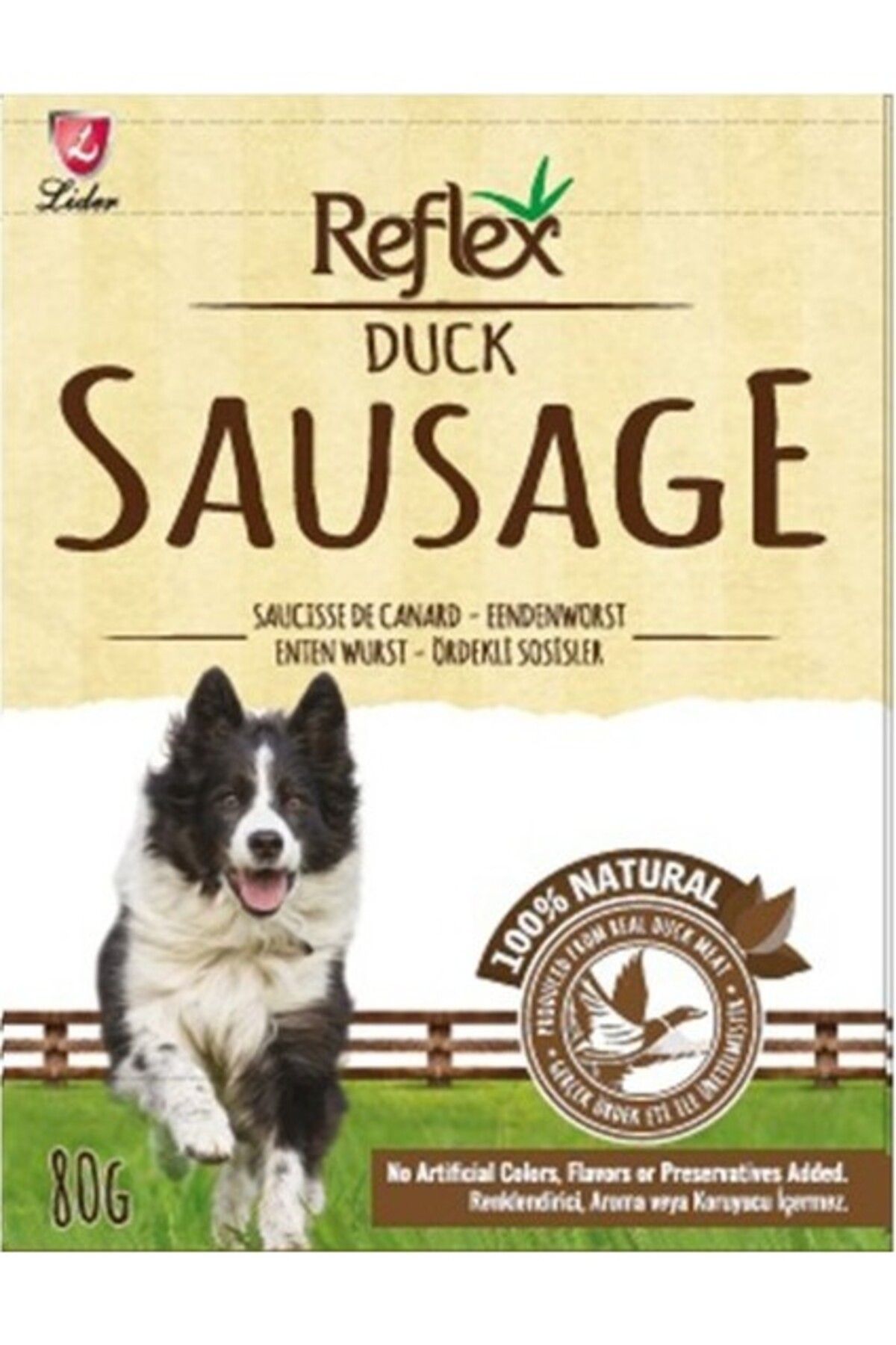 Reflex Sausage Ördekli Sosis Köpek Ödül Maması 80 gr