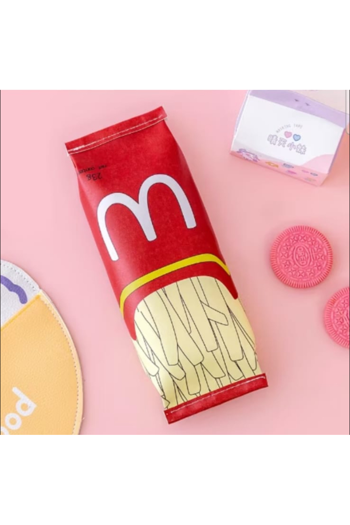 synshop Kawaii Kore Mc Patates Kızartması Kalemlik Kalem Kutu Makyaj Çantası Düzenleyici Doğum Günü Hediye fotoğrafı 3 (önizleme)