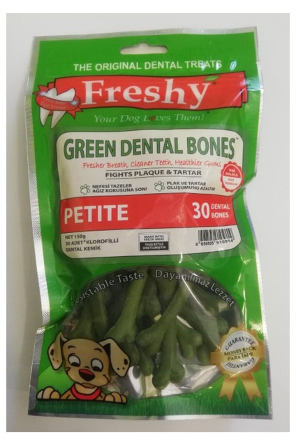 Furlo Freshy Green Dental Bones Petite 30 Adet Dental