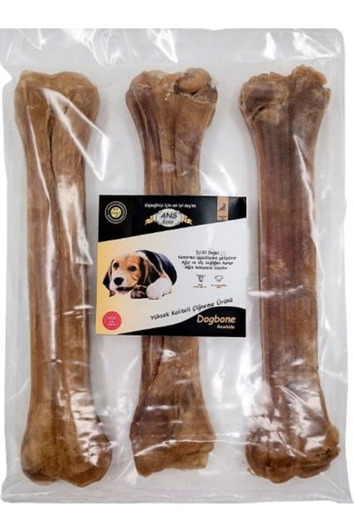 Ans Naturel Pres Kemik Torba Çiğneme Kemiği 3'lü 27 Cm