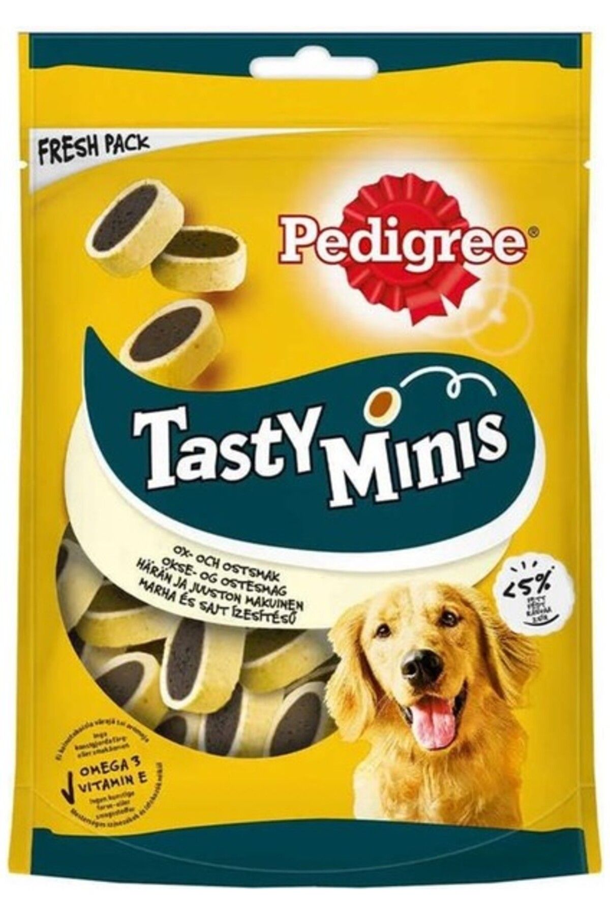 Pedigree Tasty Minis Sığır Etli ve Peynirli Köpek Ödül Maması 140gr