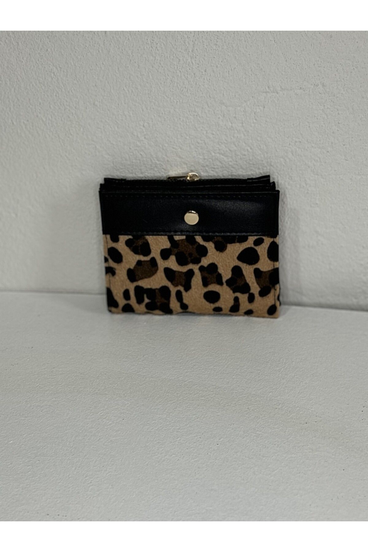 Salre Accessory LEOPAR SİYAH KARTLIKLI CÜZDAN