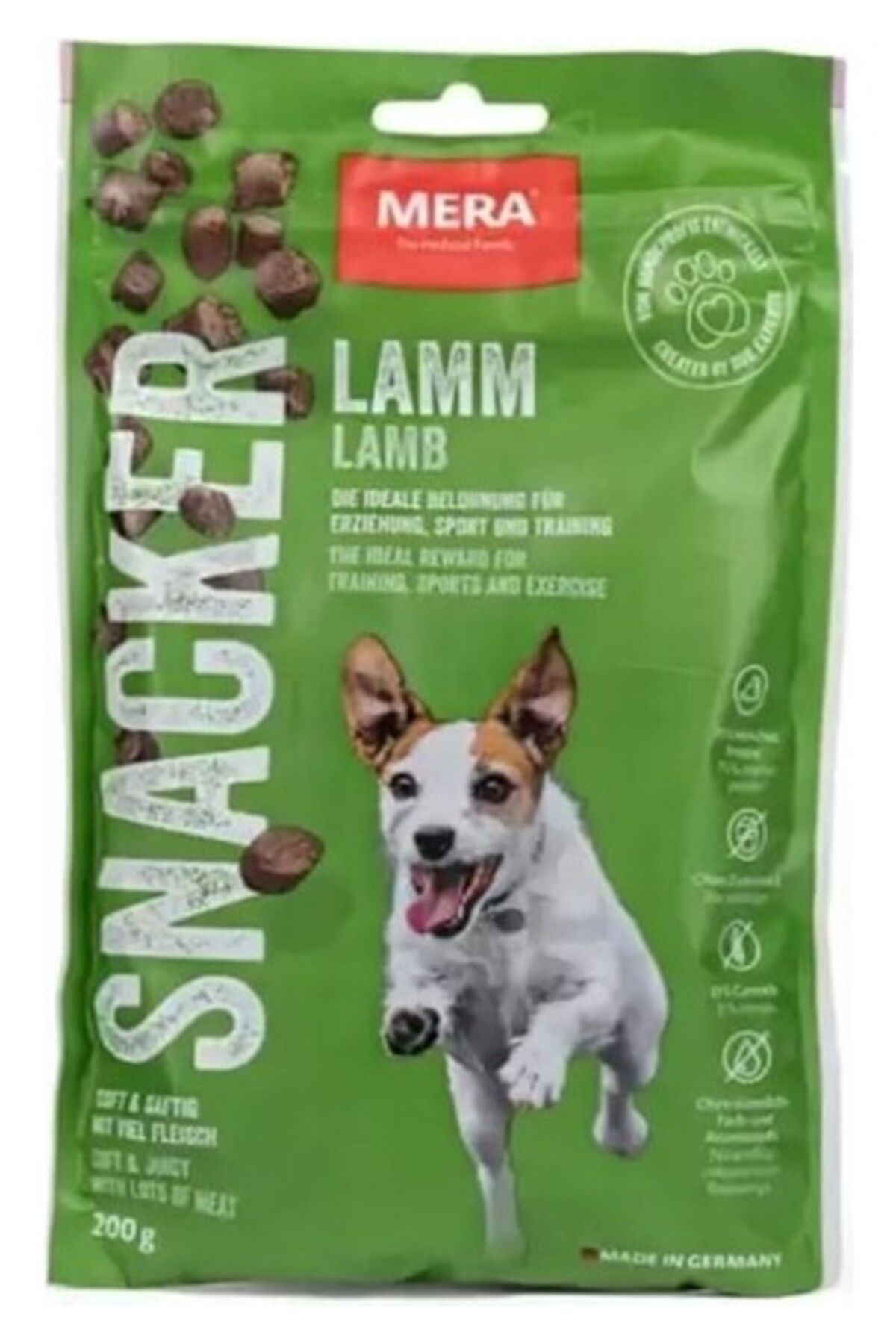 Mera Snacker Kuzulu Yumuşak Köpek Ödülü 200 gr