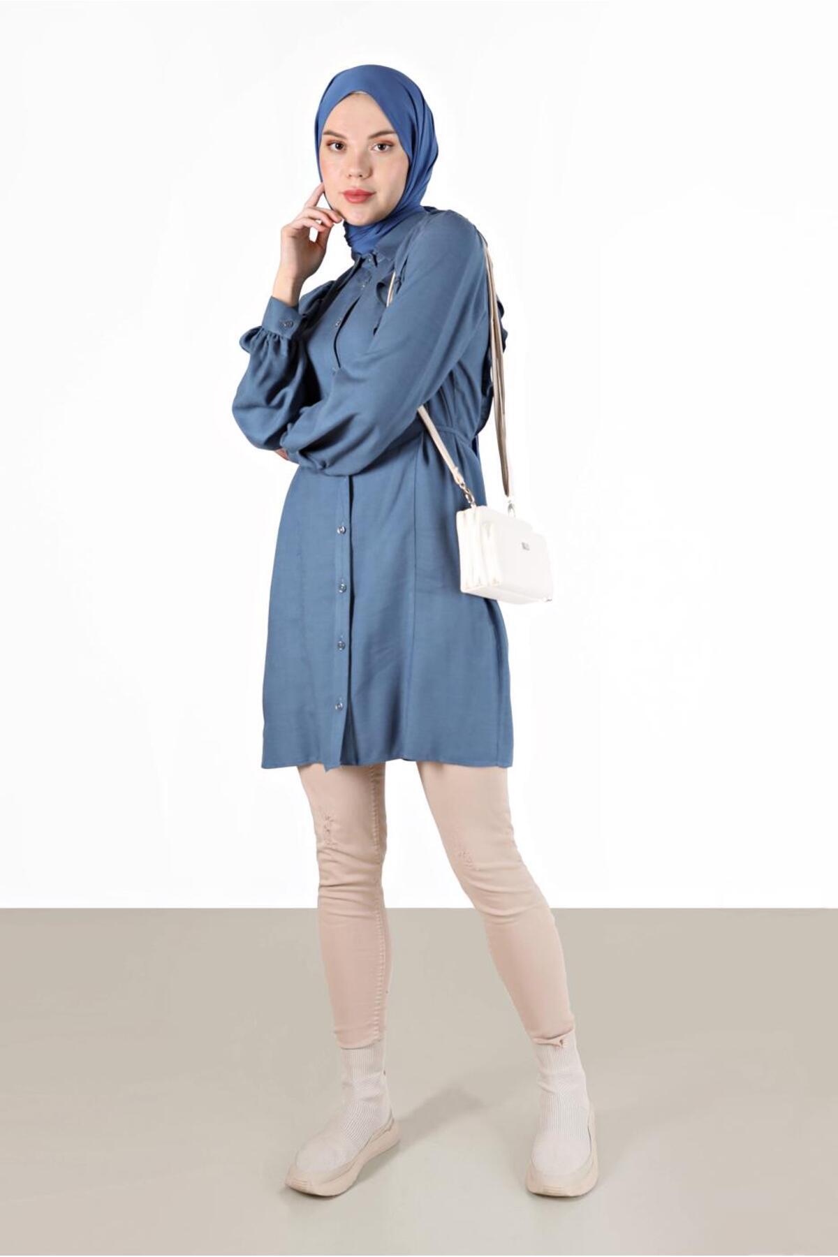 Alvina-TUNIC 42390 WITH RIFFLED SIDE BINDING DETAIL 2