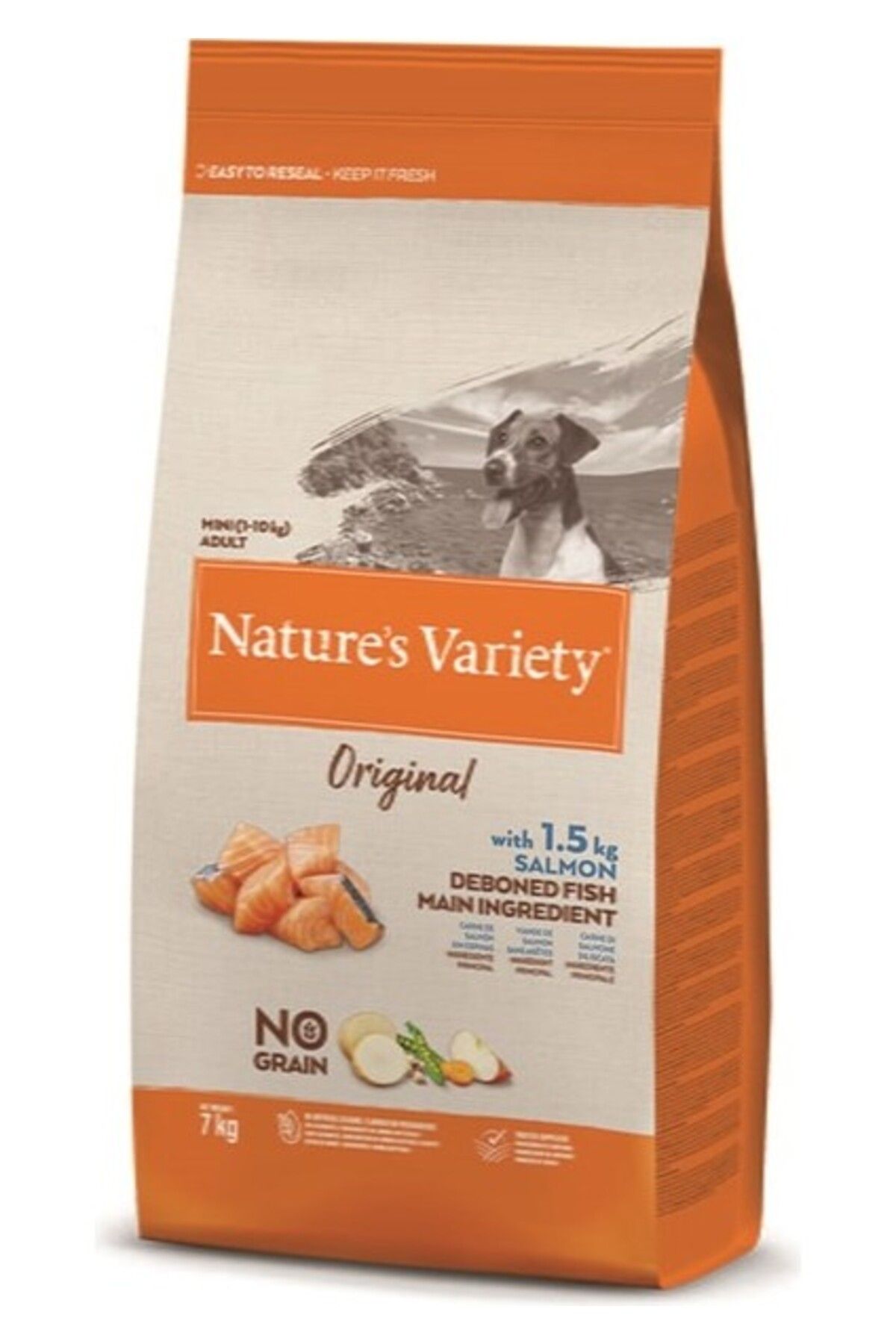 Orqinel Nature's Variety No Grain Somonlu 7 kg Tahılsız Mini Irk Köpek Maması