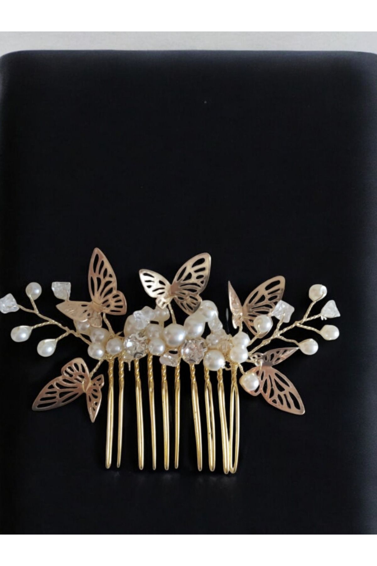 Eva Flore-Butterfly Pearl Comb Buckle 4