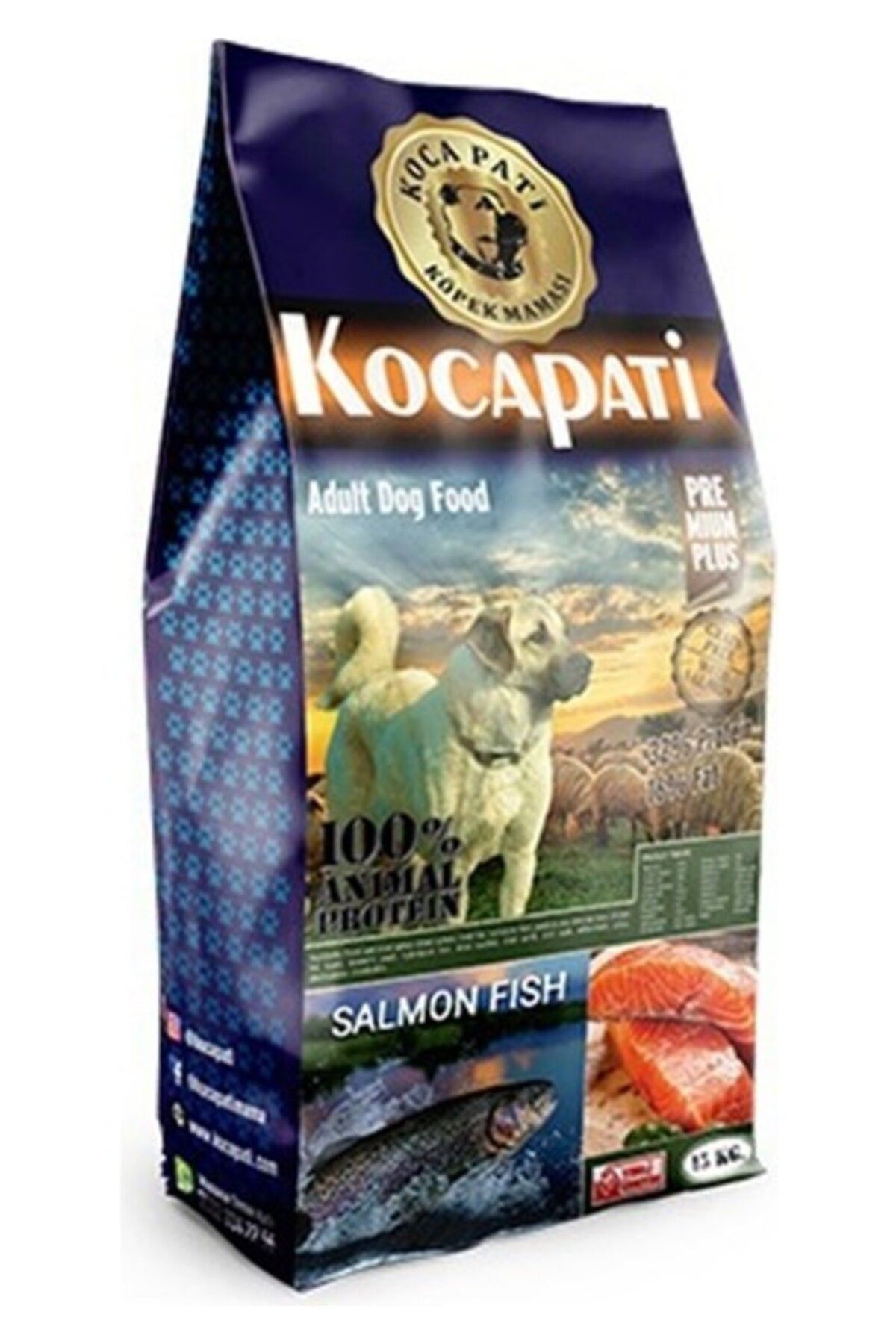 Orqinel Kocapati Premium Plus Somonlu Yetişkin Köpek Maması 15 kg