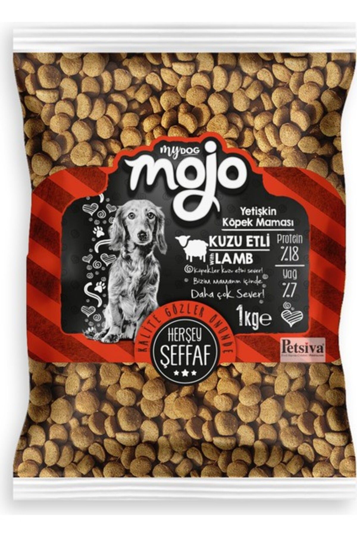 Orqinel My Dog Mojo Black Kuzu Etli Köpek Maması (1 Kg)