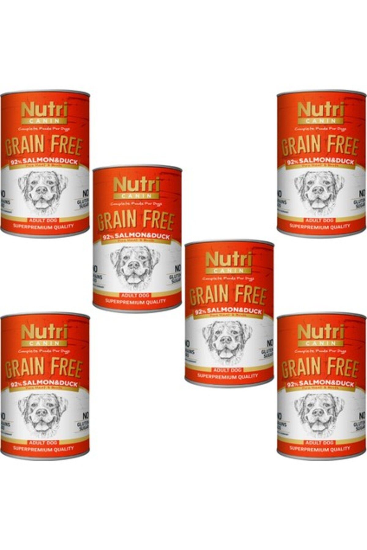 Nutri Canin Somon&ördek %92 Tahılsız 400GR Adult Nutri Canin Yaş Köpek