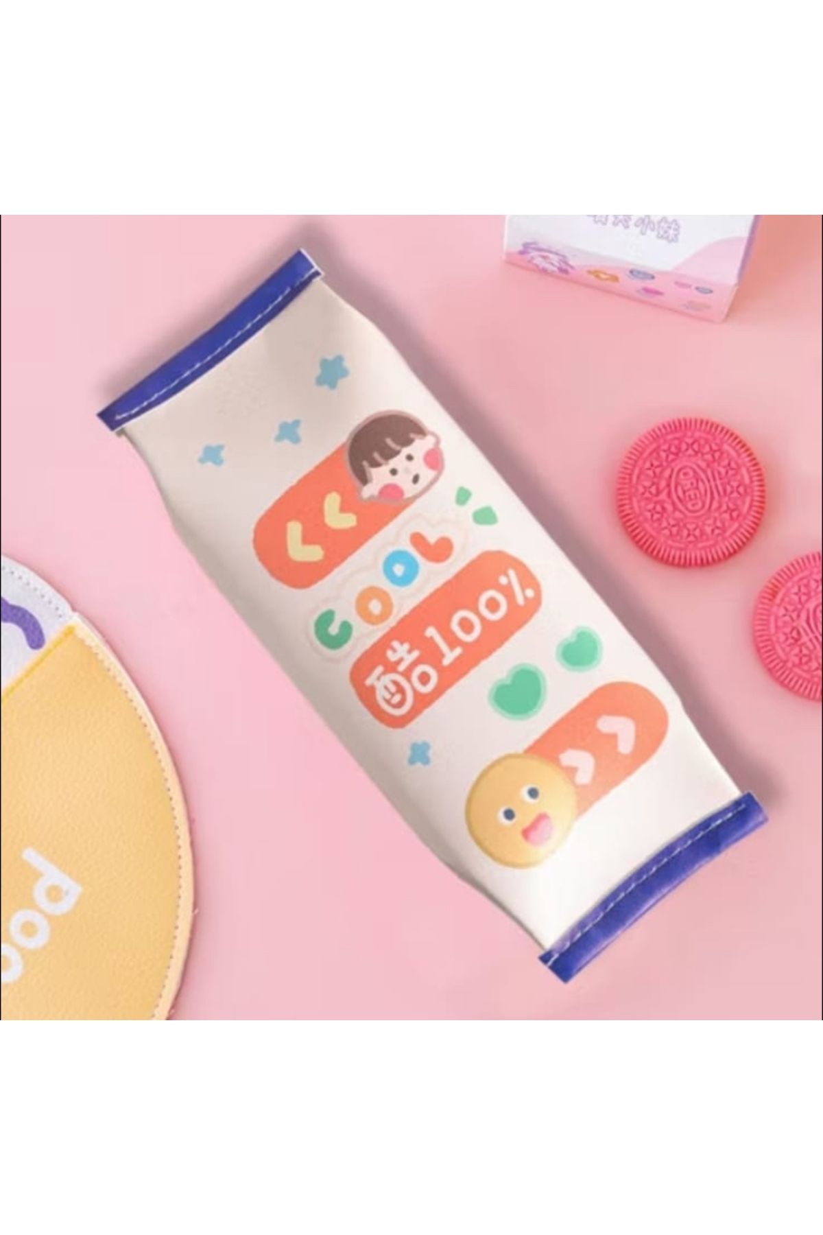 synshop Kawaii Kore Cool Emoji Kalemlik Kalem Kutu Makyaj Çantası Düzenleyici Doğum Günü Karne Hediye