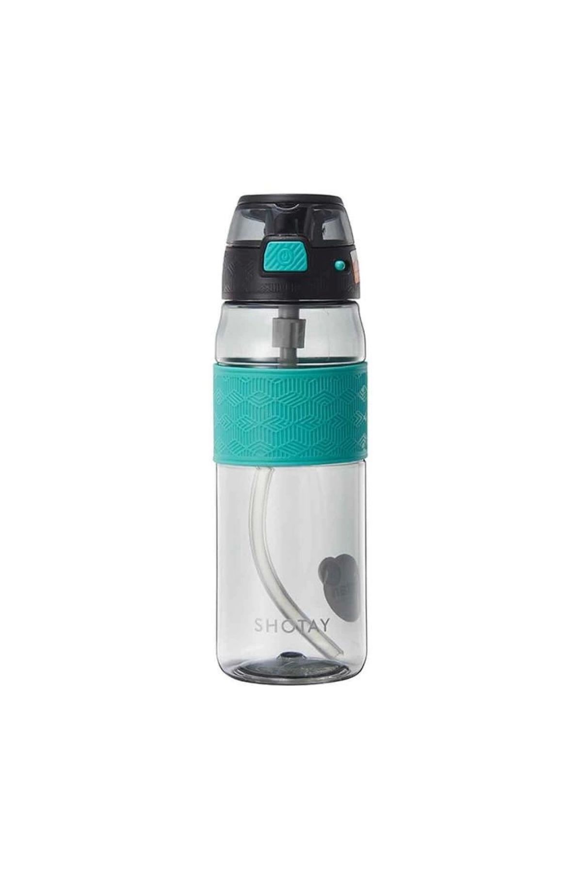 Shotay-Tritan Flask 7203 - with Stripe and Clear Lid, Straw, 800 ml 4