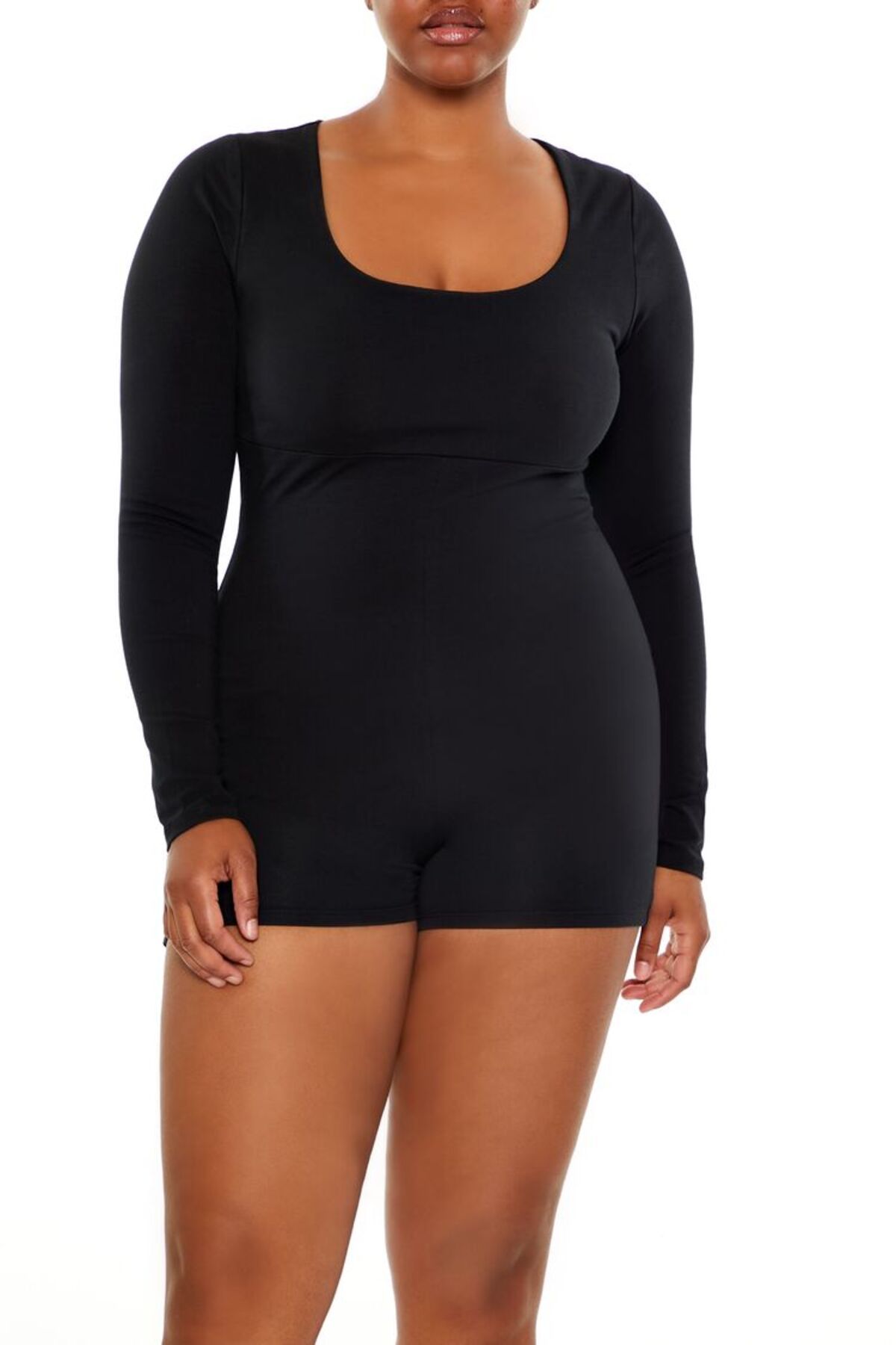 Forever 21 Plus Size Kare Yaka Tulum