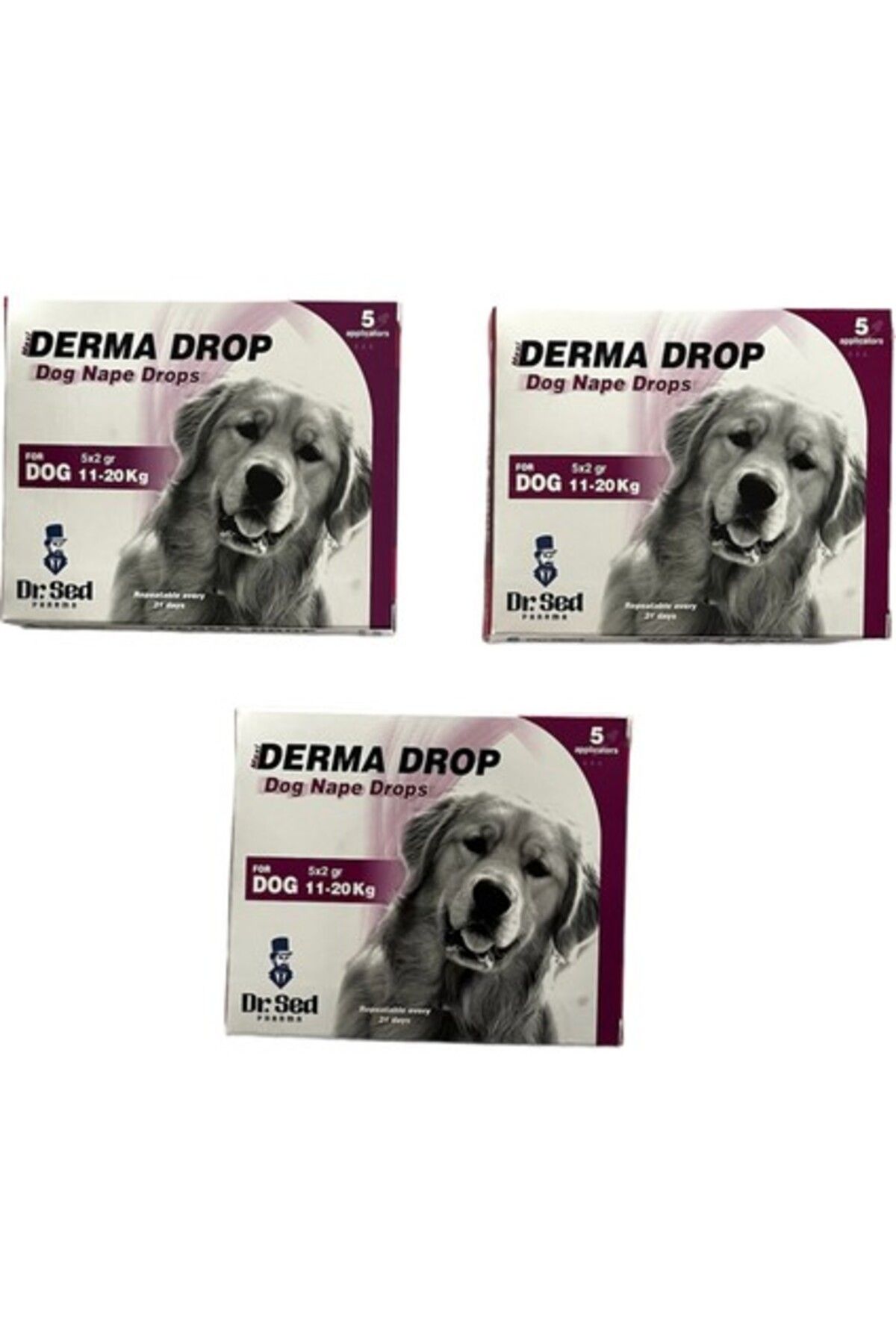 Orqinel Dr. Sed 11-20 kg Köpekler Için Ensedamlası Dışparazit Deri Bakım Ürünü x 3