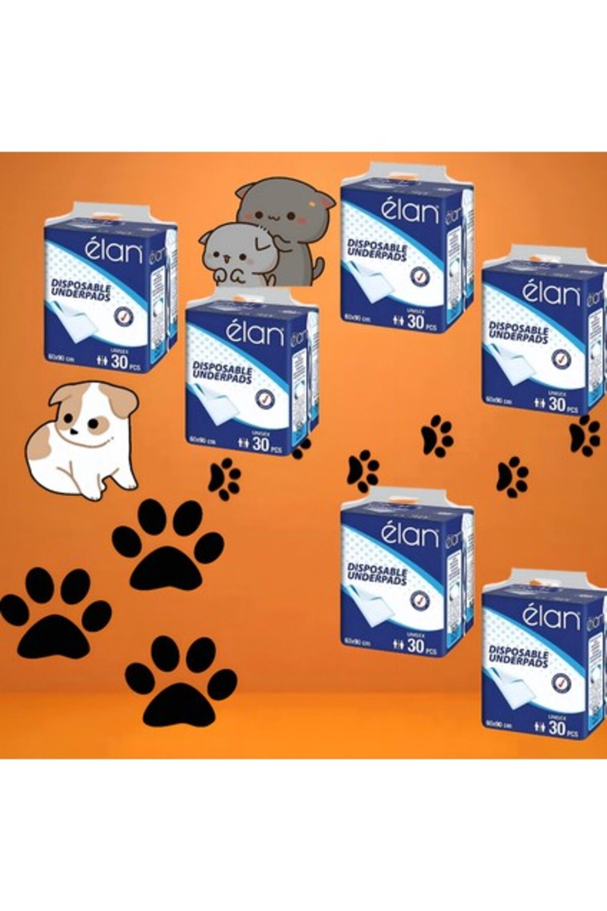 ELAN Kedi&köpek Çiş Pedi 60X90 6 Paket