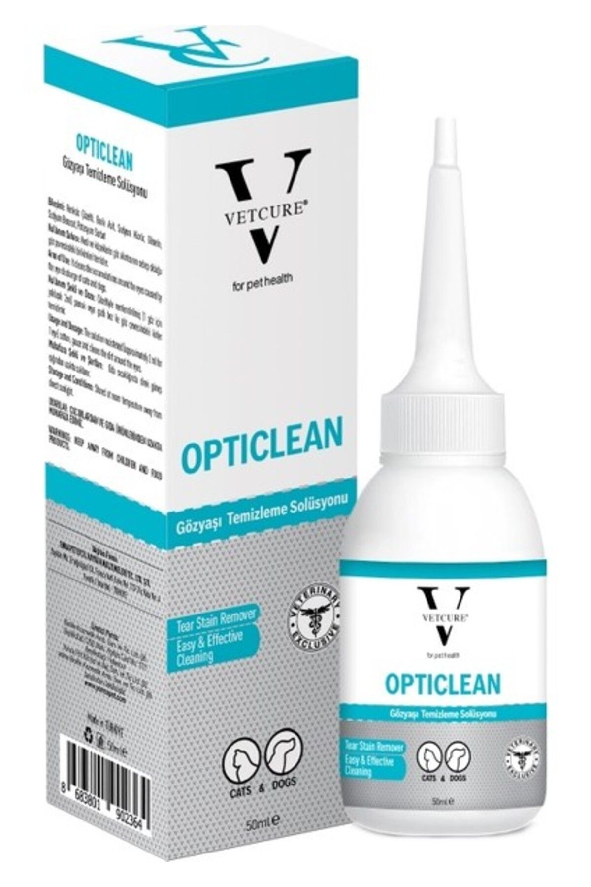 Vetcure Opticlean Kedi ve Köpek 50 ml