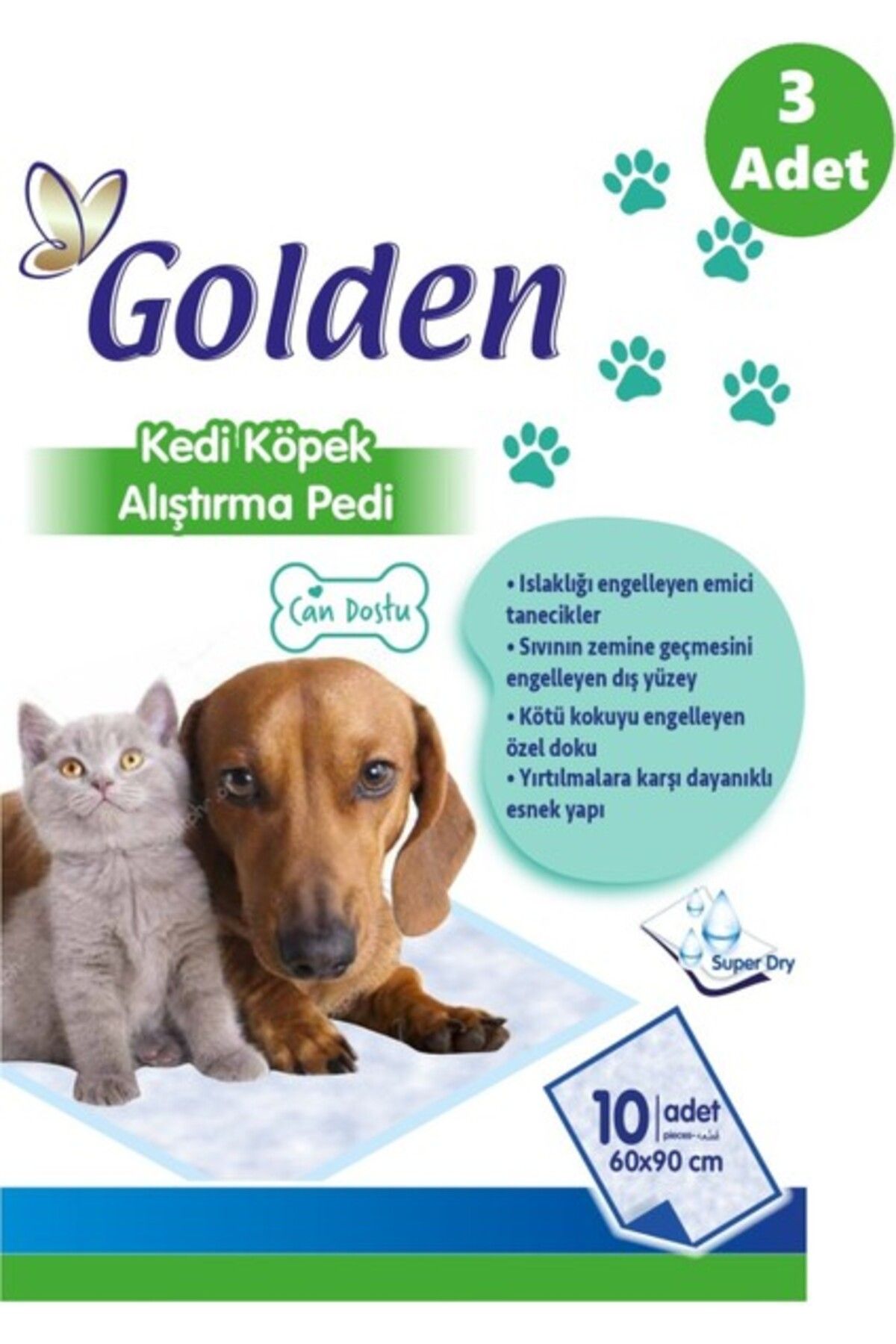 Orqinel Kedi Köpek Çiş Pedi 60*90CM10'LU 3 Set