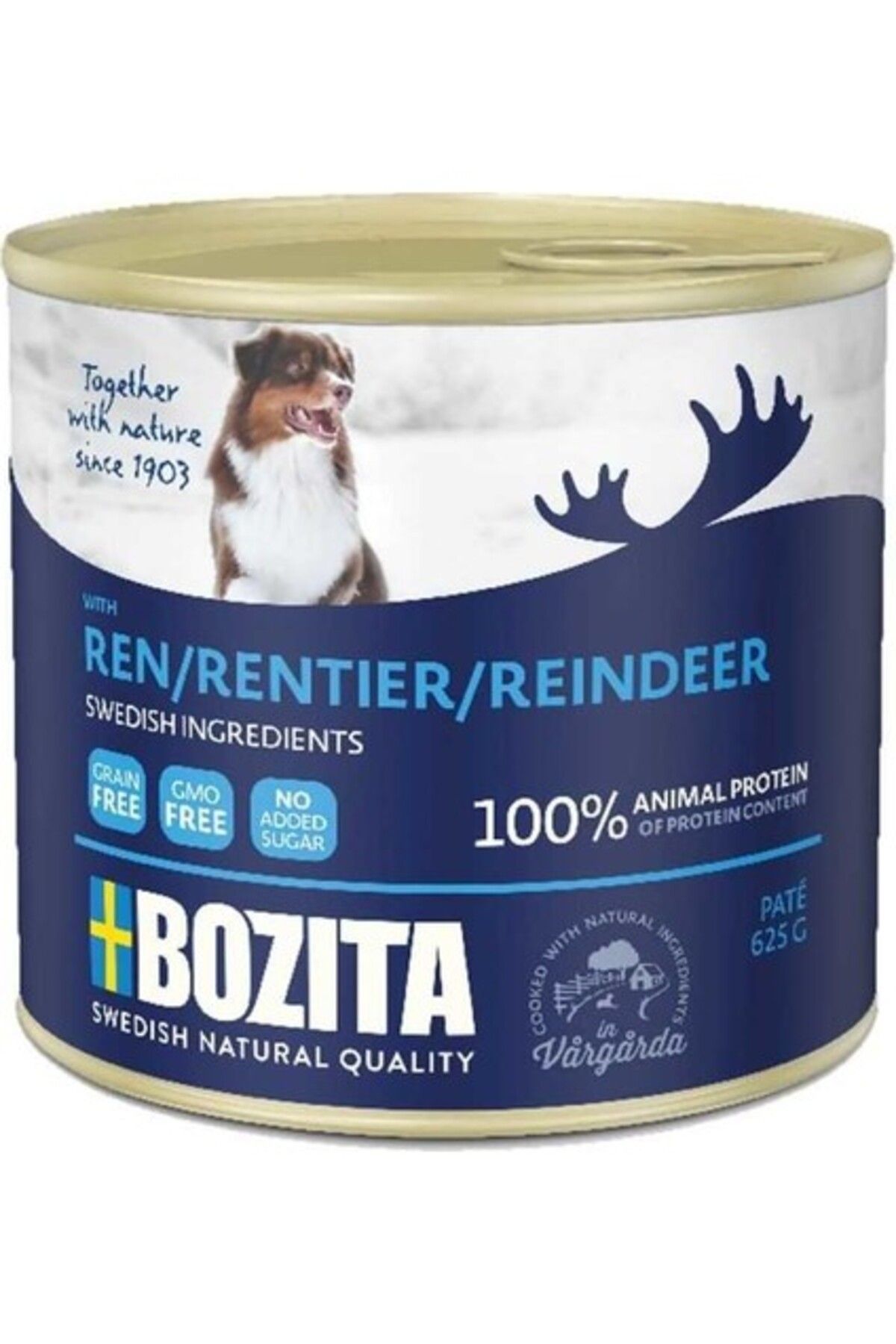 Bozita Tahılsız Ren Geyiği Etli Köpek Konserve 625 gr