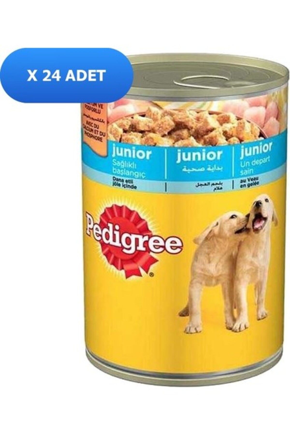 Pedigree Jöle Içinde Tavuklu Yavru Köpek Konservesi 400 gr (24 ADET)