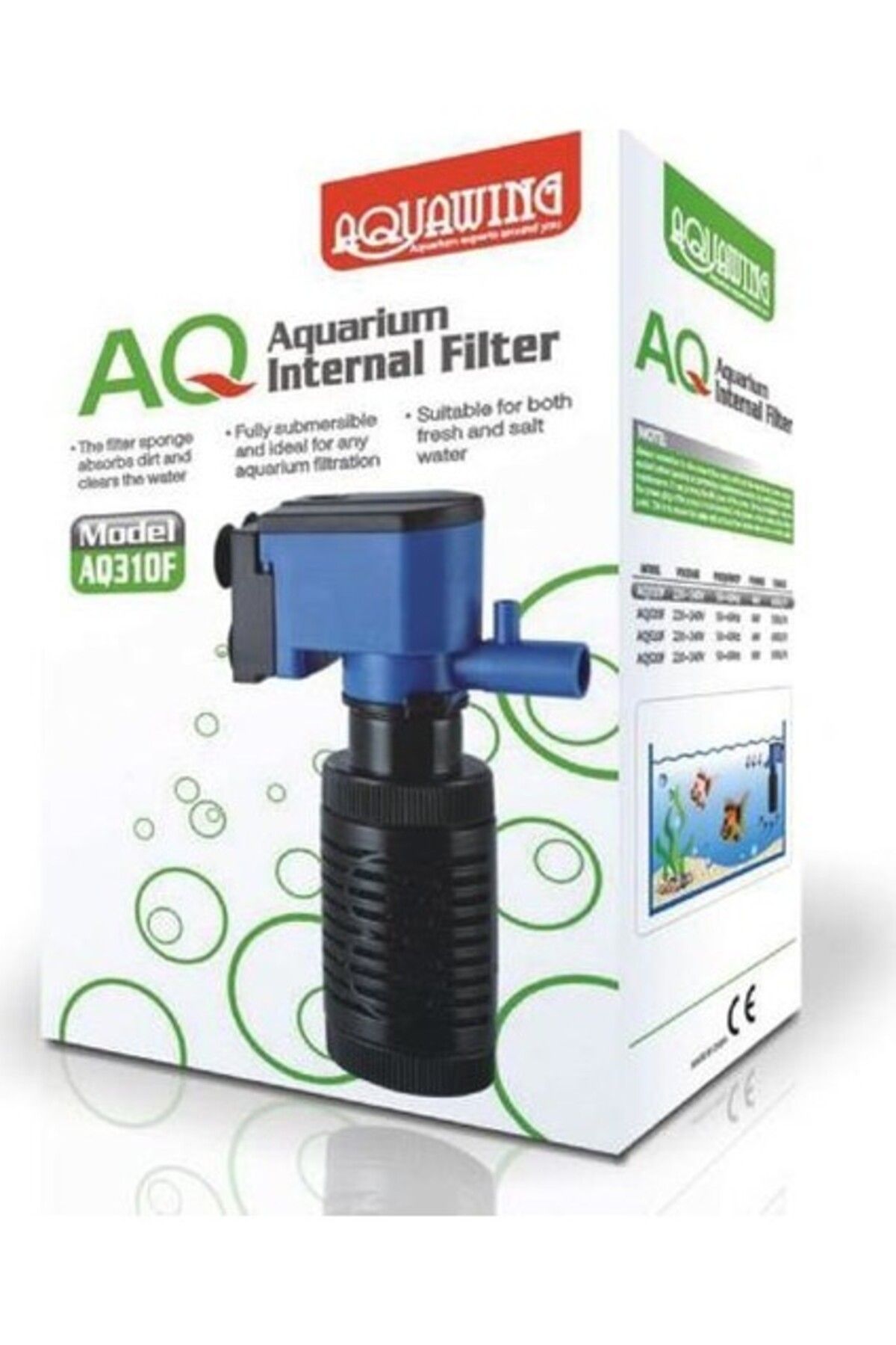 Genel Markalar Aquawing AQ310F İç Filtre 4W 400L/H