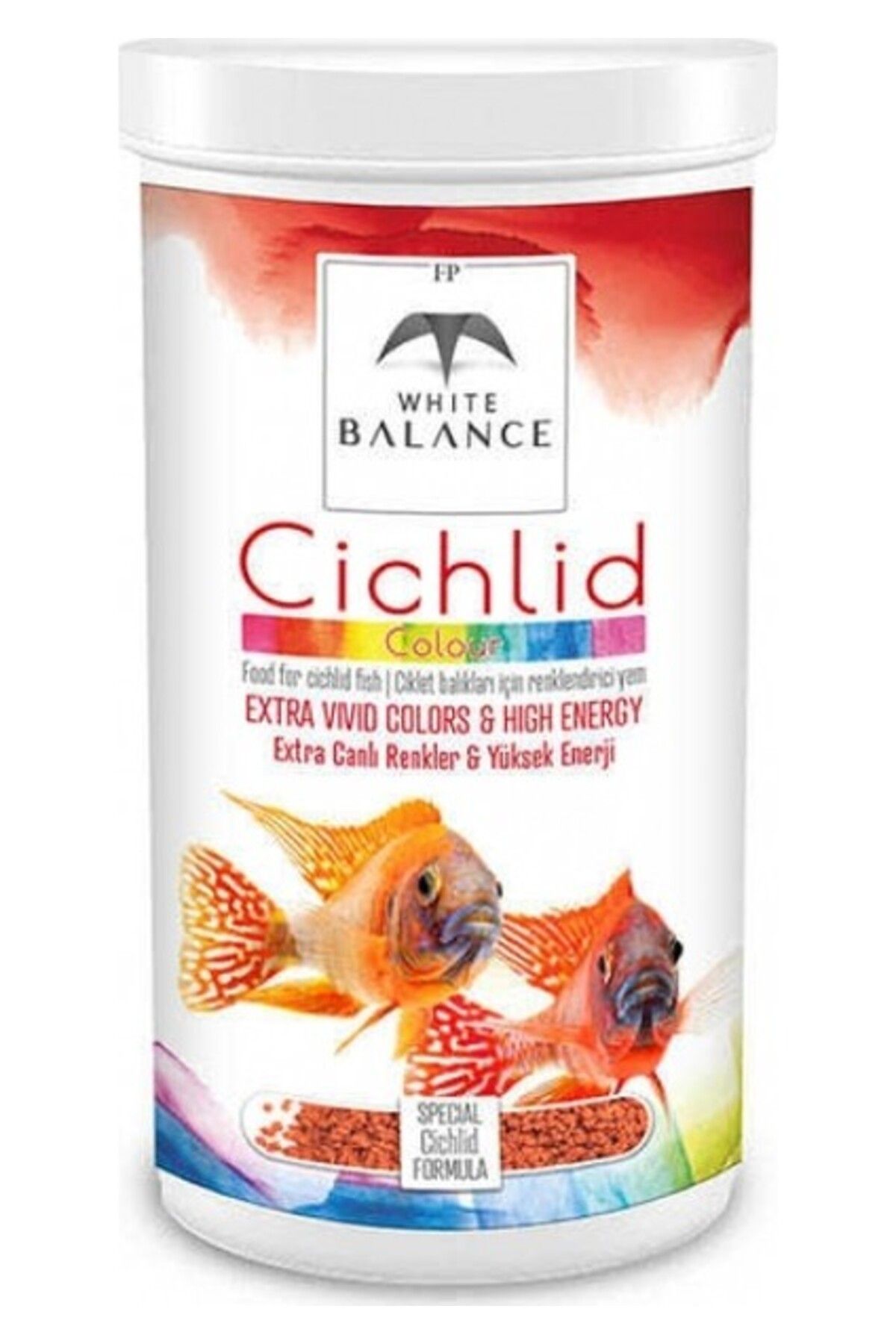 Orqinel White Balance Cichlid Colour Ciklet Balı Renk Yemi 250ml