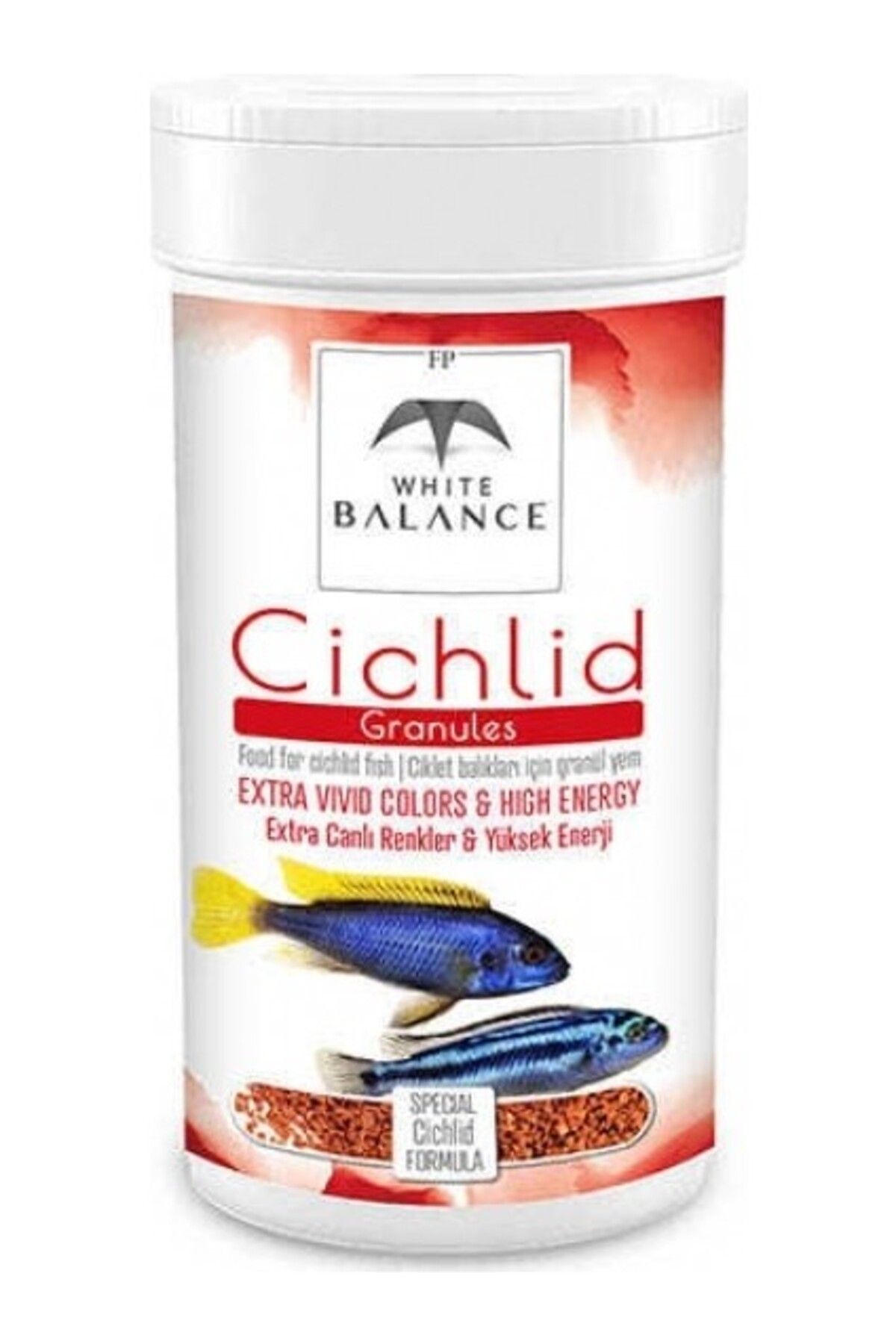 Orqinel White Balance Cichlid Granules Ciklet Balık Yemi 100ml Paket