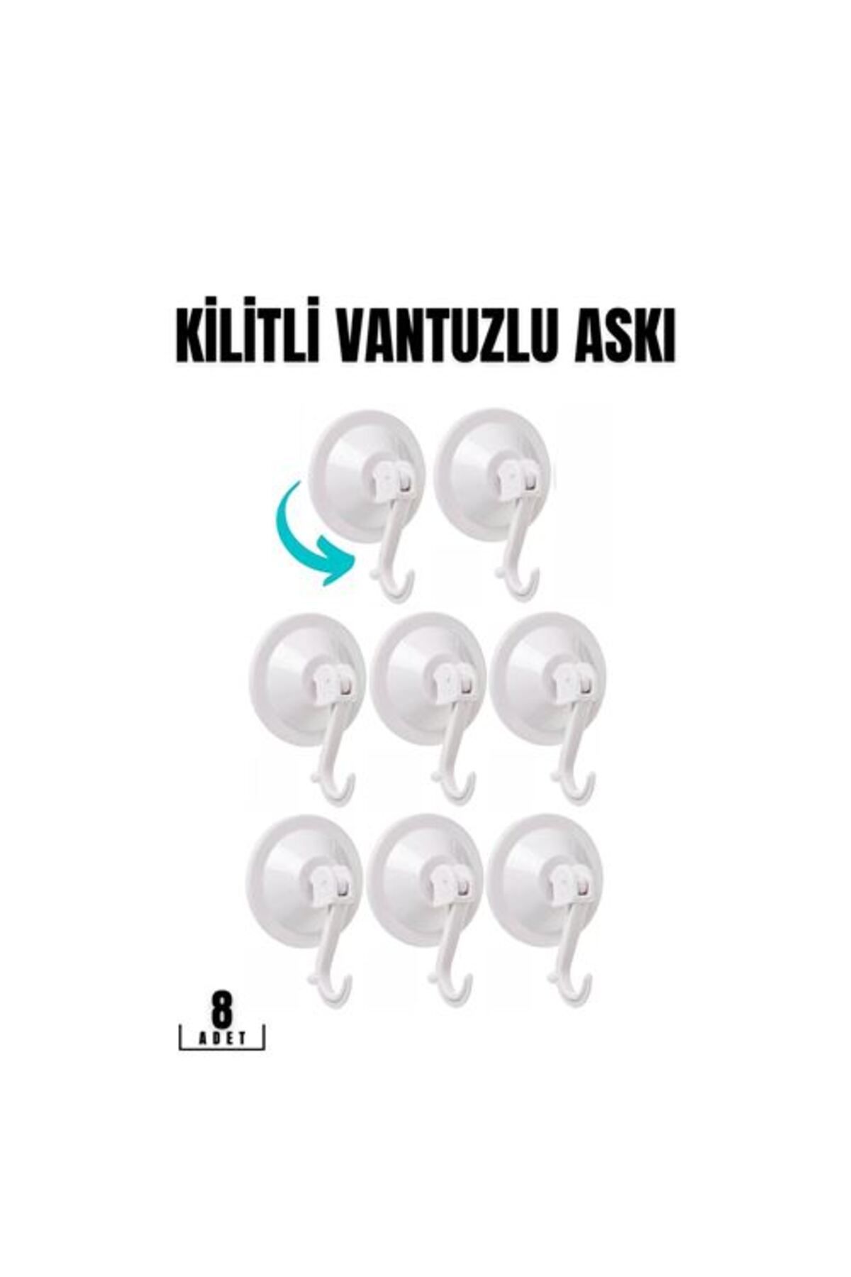 Yıldızan Vantuzlu Askı 5.5 cm 8 li Paket