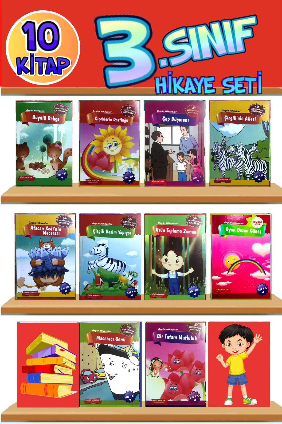 GÖNÜL YAYINCILIK 4.sınıflar Için Okumayı Sevdiren Özgün Hikaye Seti fotoğrafı 2 (önizleme)