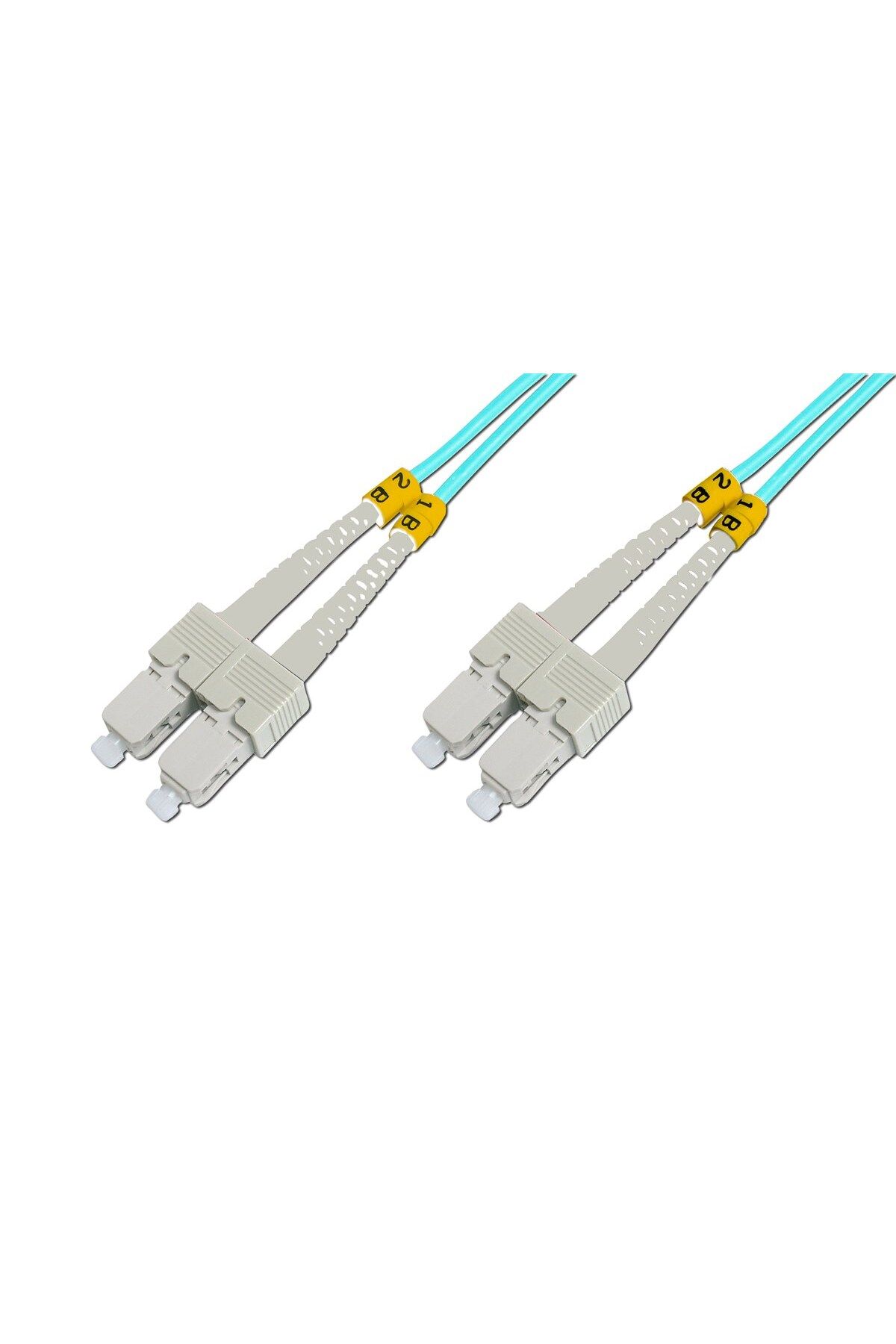 Beek SC-SC Fiber Optik Patch Kablo, Multimode OM 3 50/125 Duplex, 3.0mm, LSZH, 0.5 metre