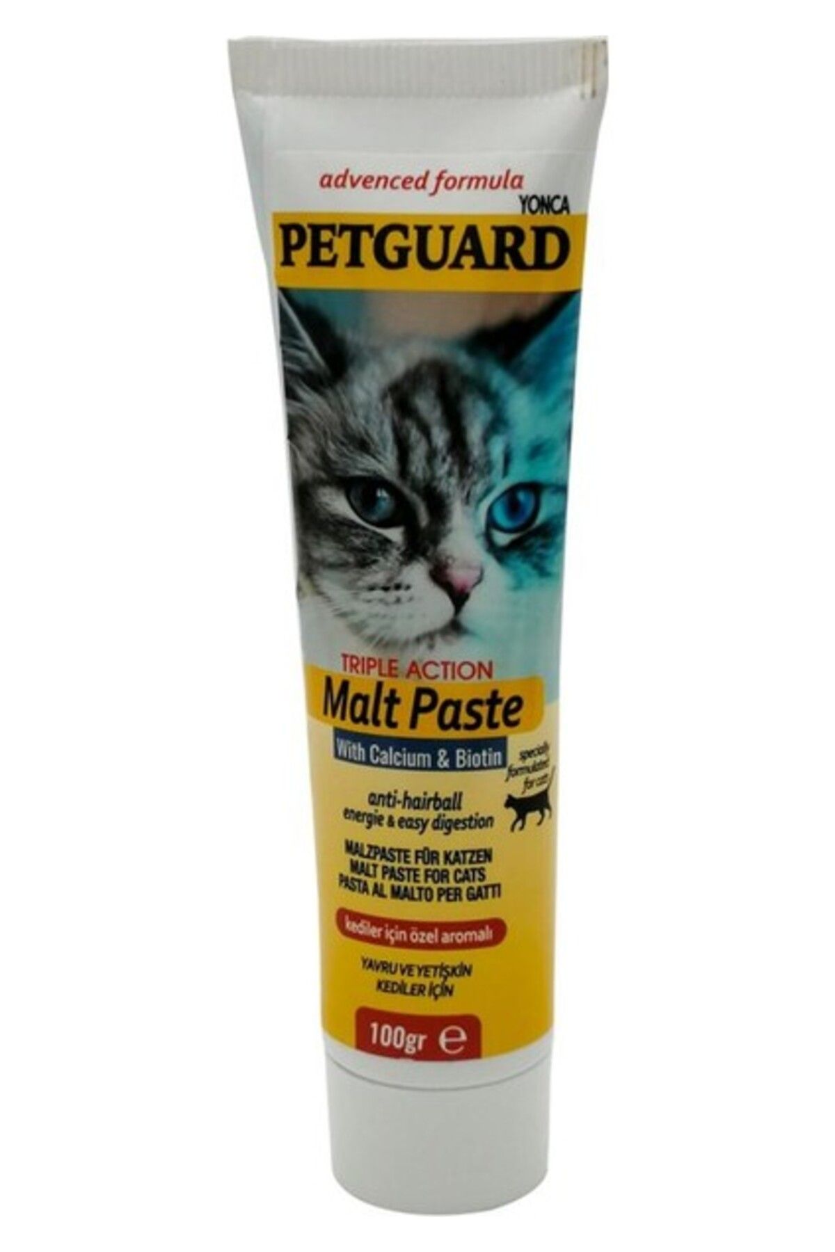 Orqinel Petguard Kedi Kıl Topu Önleyici Pasta 100GR Petguard Malt Paste