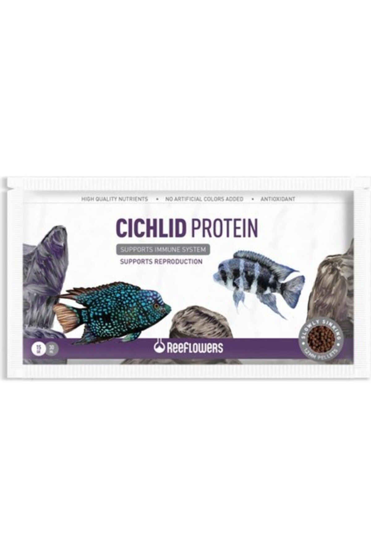 Orqinel Reeflowers Cichlid Protein Balık Yemi 15 gr