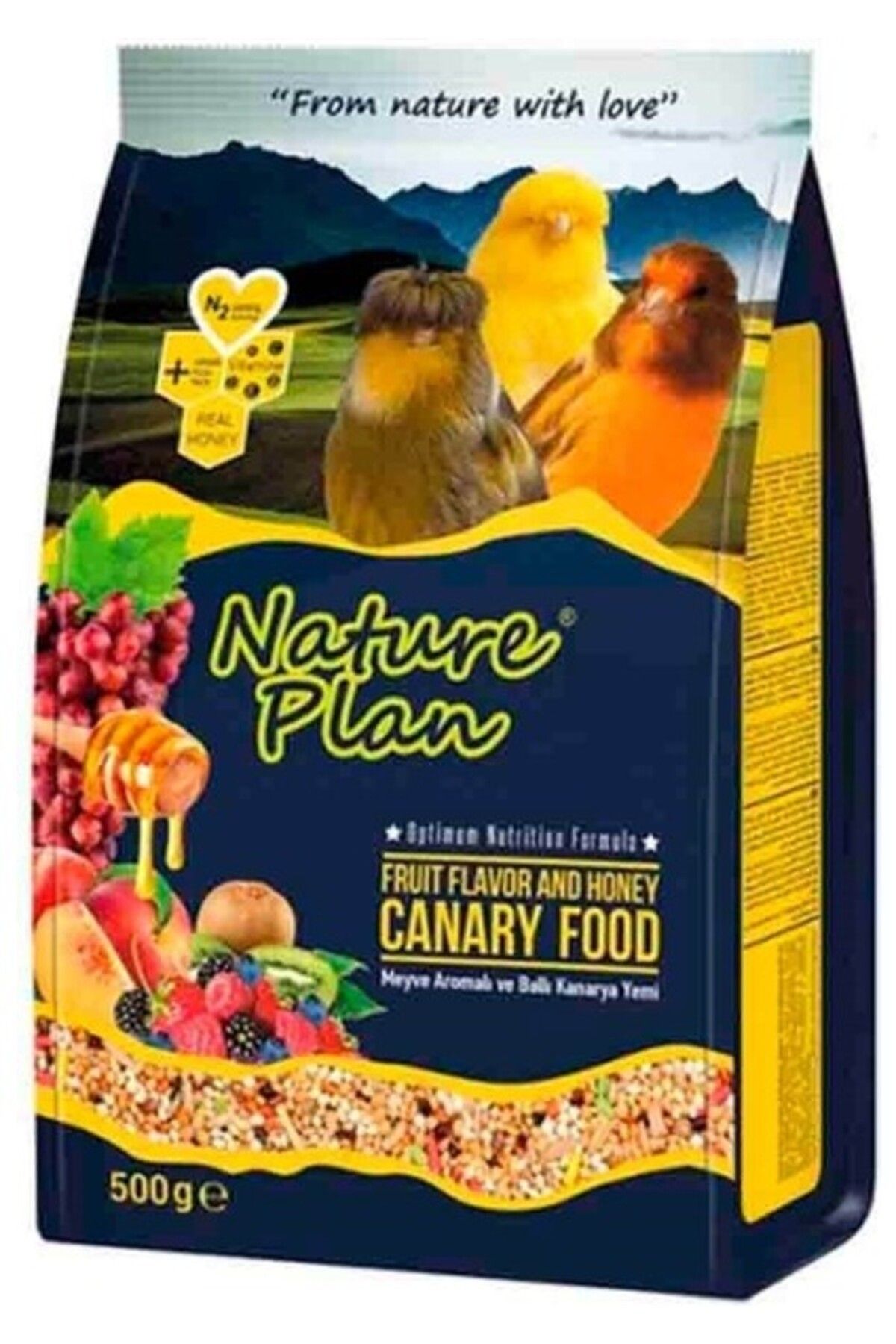 Nature Plan Meyveli Ve Ballı Kanarya Yemi 500 Gr