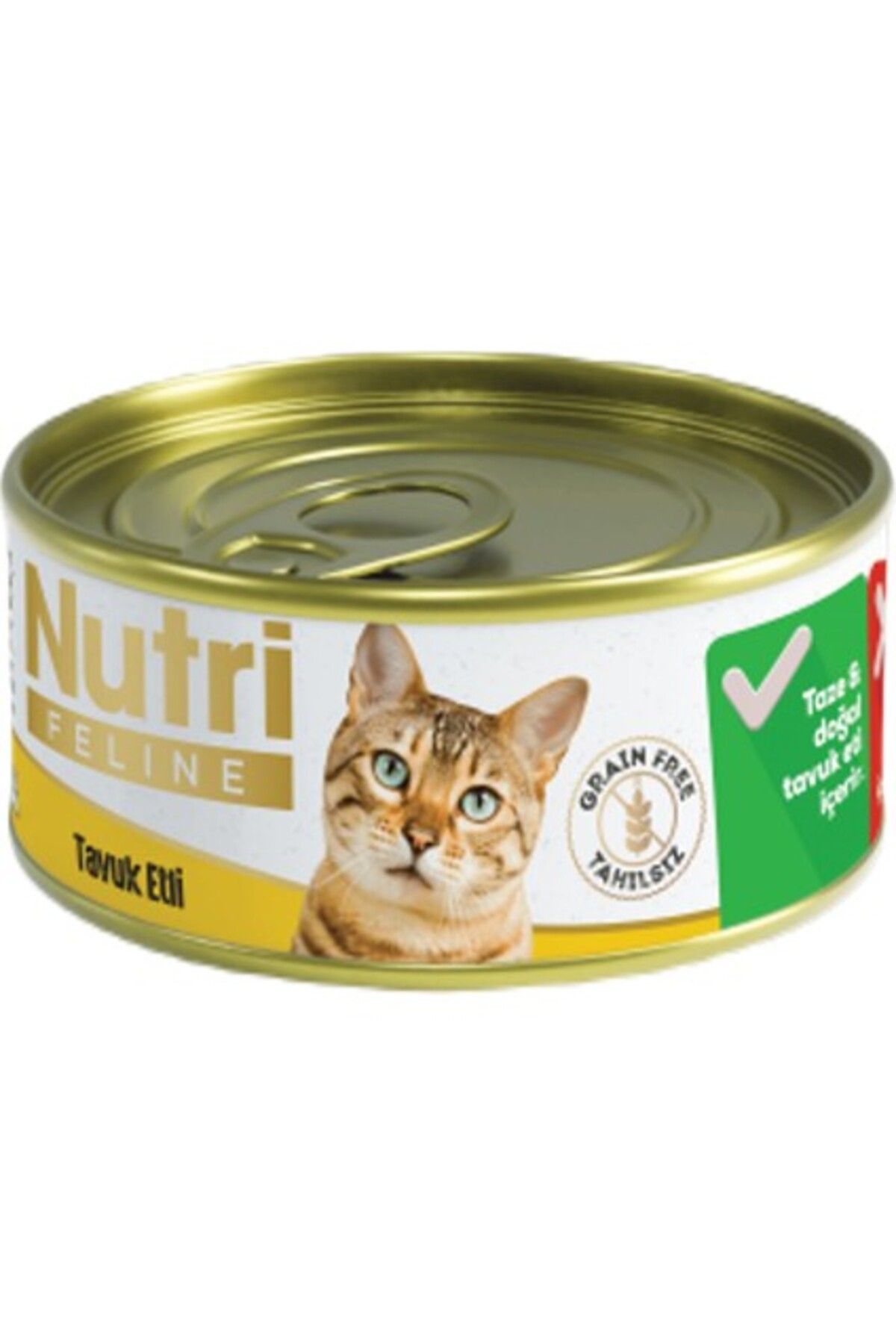 Nutri Feline Grain Free Chicken Pate Adult Cat Tahılsız Tavuk Etli Yetişkin Kediler İçin Yaş Kedi Ma