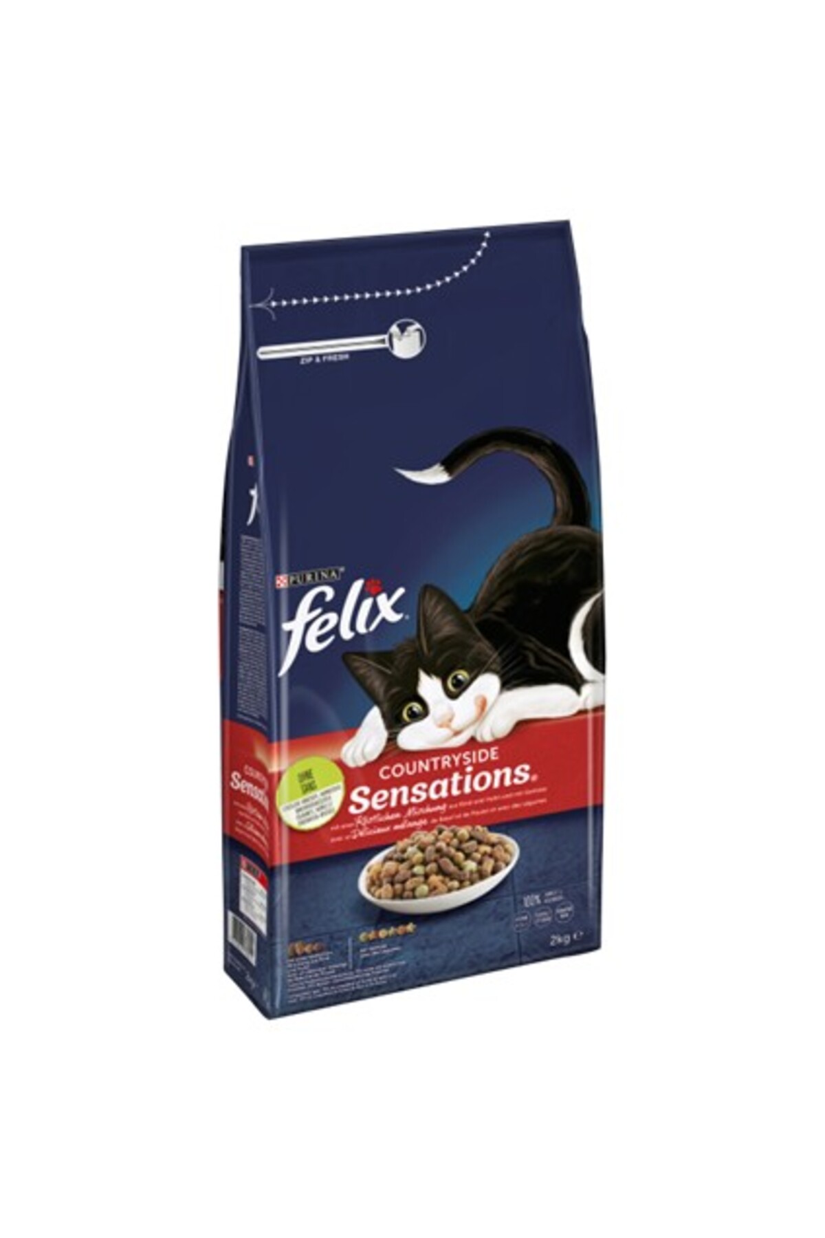 Felix Sığır ve Tavuk Etli Kuru Kedi Maması 2 Kg.