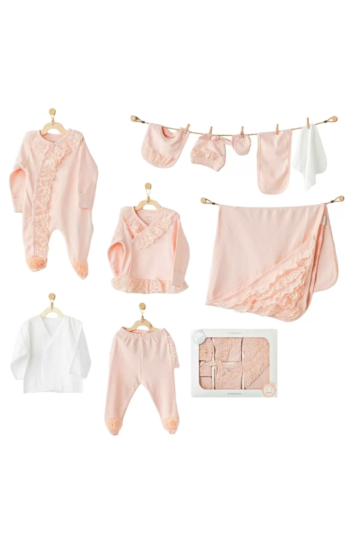 Miravm Newborn Chic Girl 10'lu Hastane Çıkışı Salmon