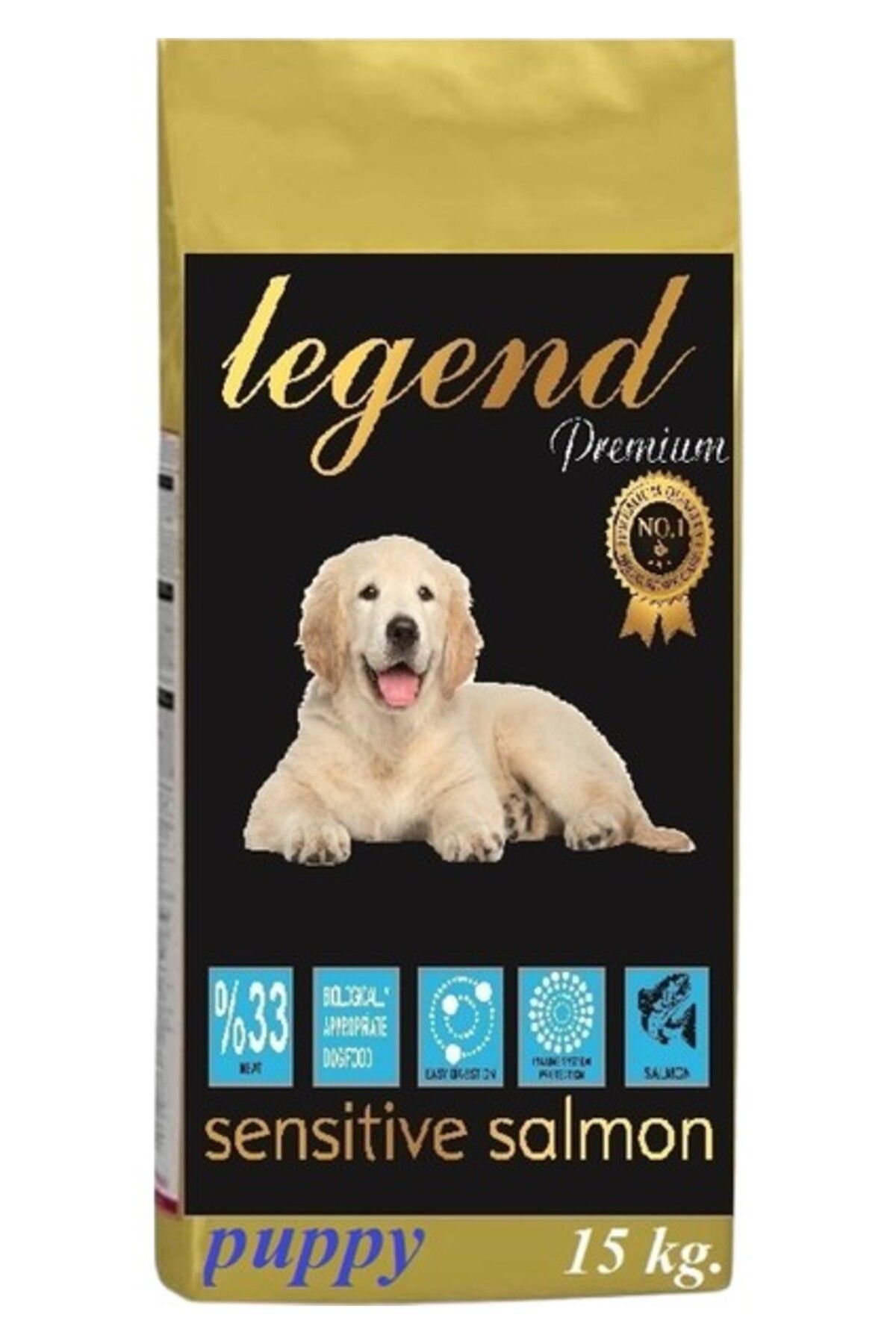 Orqinel Legend Gold Puppy Large Somon Düşük Tahıllı HipoAlerjenik Sensitive Somonlu Yavru Köpek Maması 15 kg