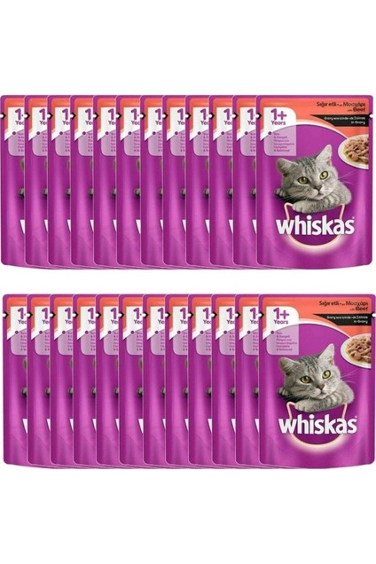 Whiskas Adult Sığırlı Yaş Kedi Maması 100 gr x 24 Adet