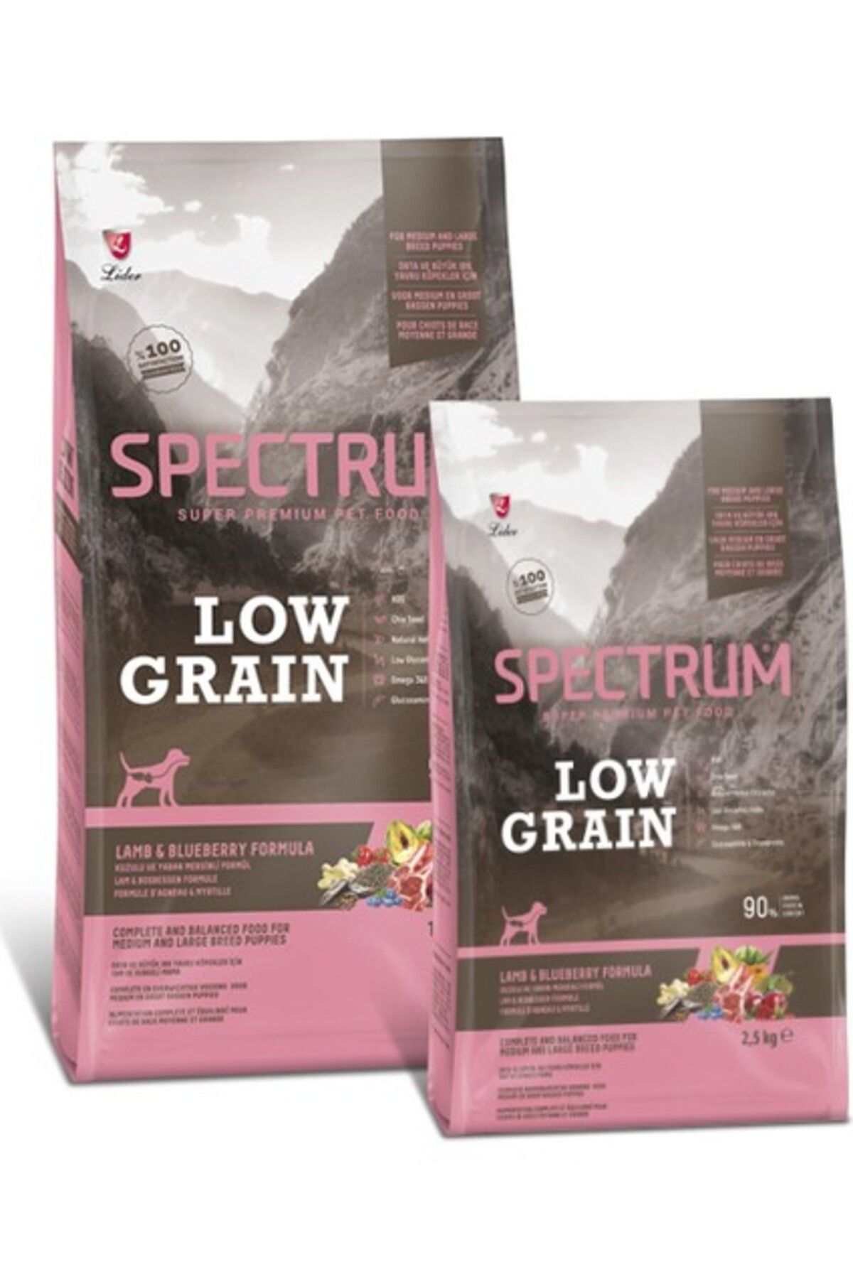 Spectrum Low Grain Orta ve Büyük Irk Yetişkin Köpekler Için Kuzulu ve Yaban Mersinli