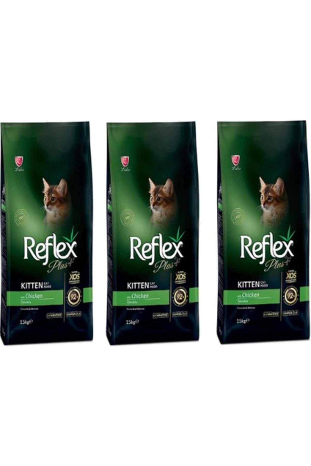 Reflex Plus Tavuklu Yavru Kedi Maması 1,5 kg 3'lü Set