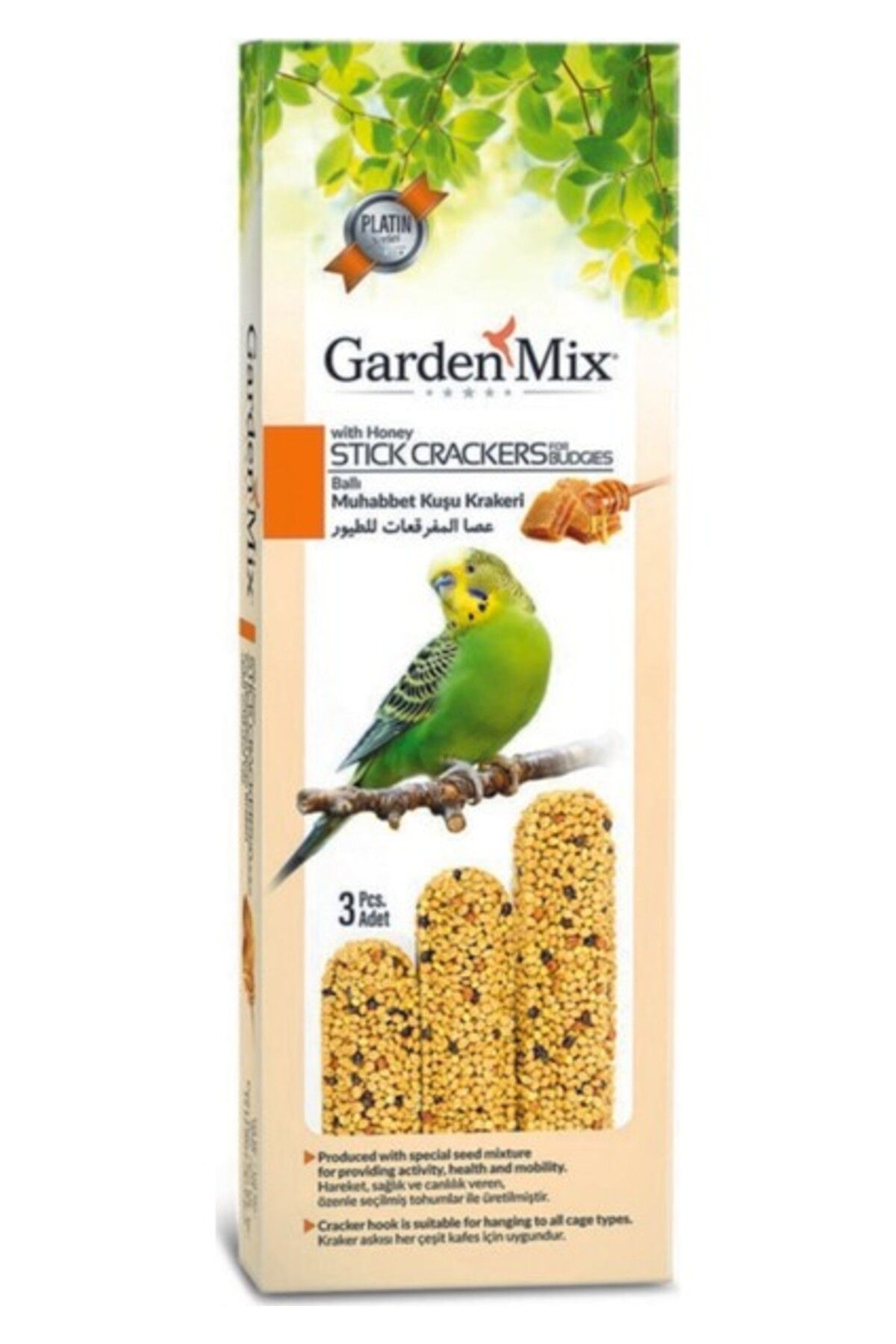 Furlo Garden Mix Platin Ballı Kuş Krakeri 3lü