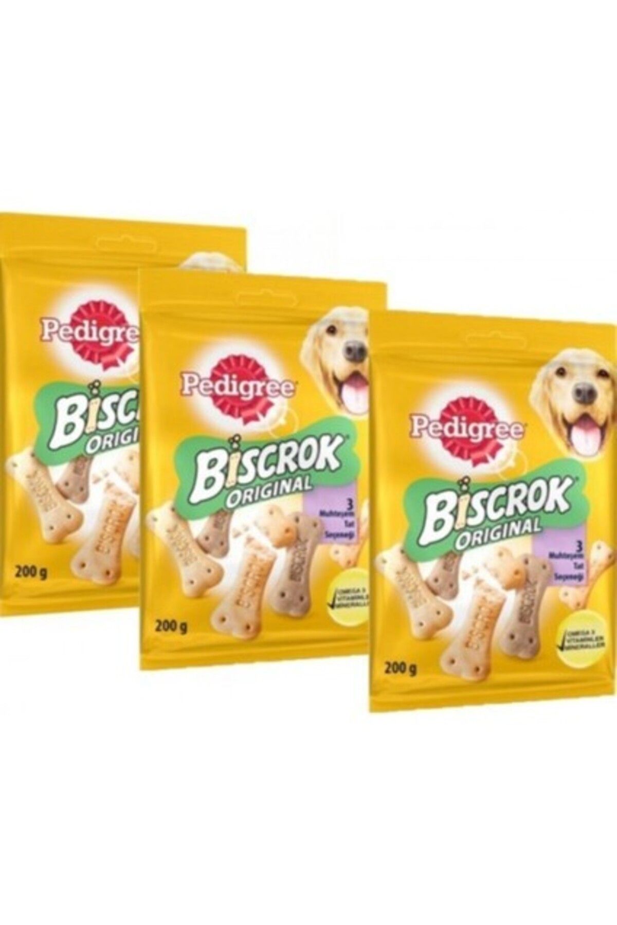 Pedigree Biscrock Köpek Ödül Maması 200 gr X 3 Adet