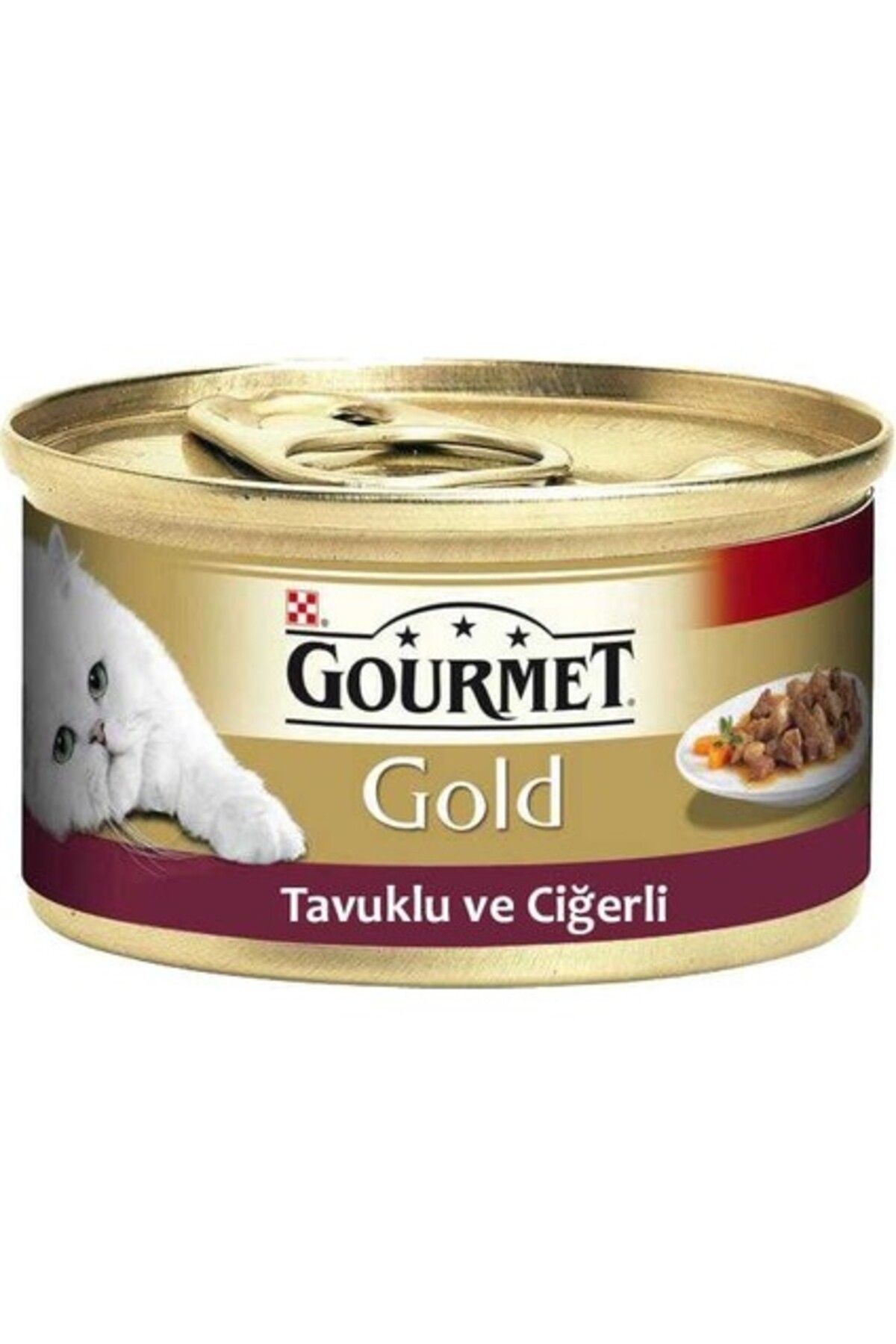 Gourmet Gold Tavuk & Ciğerli Konserve 85 g 12 Adet Adet