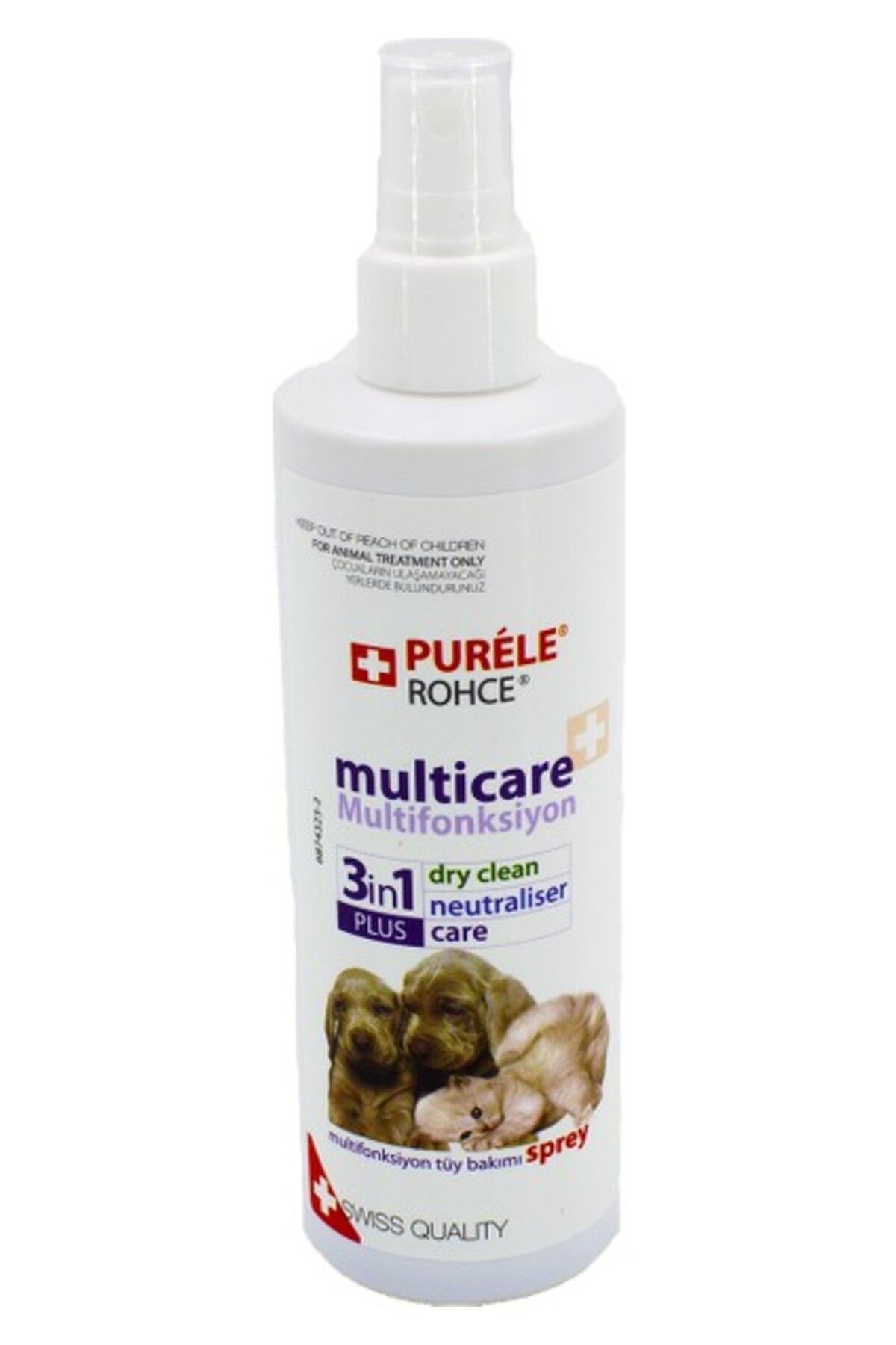 Purele Kedi ve Köpek Kuru Yıkama Tüy Bakım Spreyi 250 ml