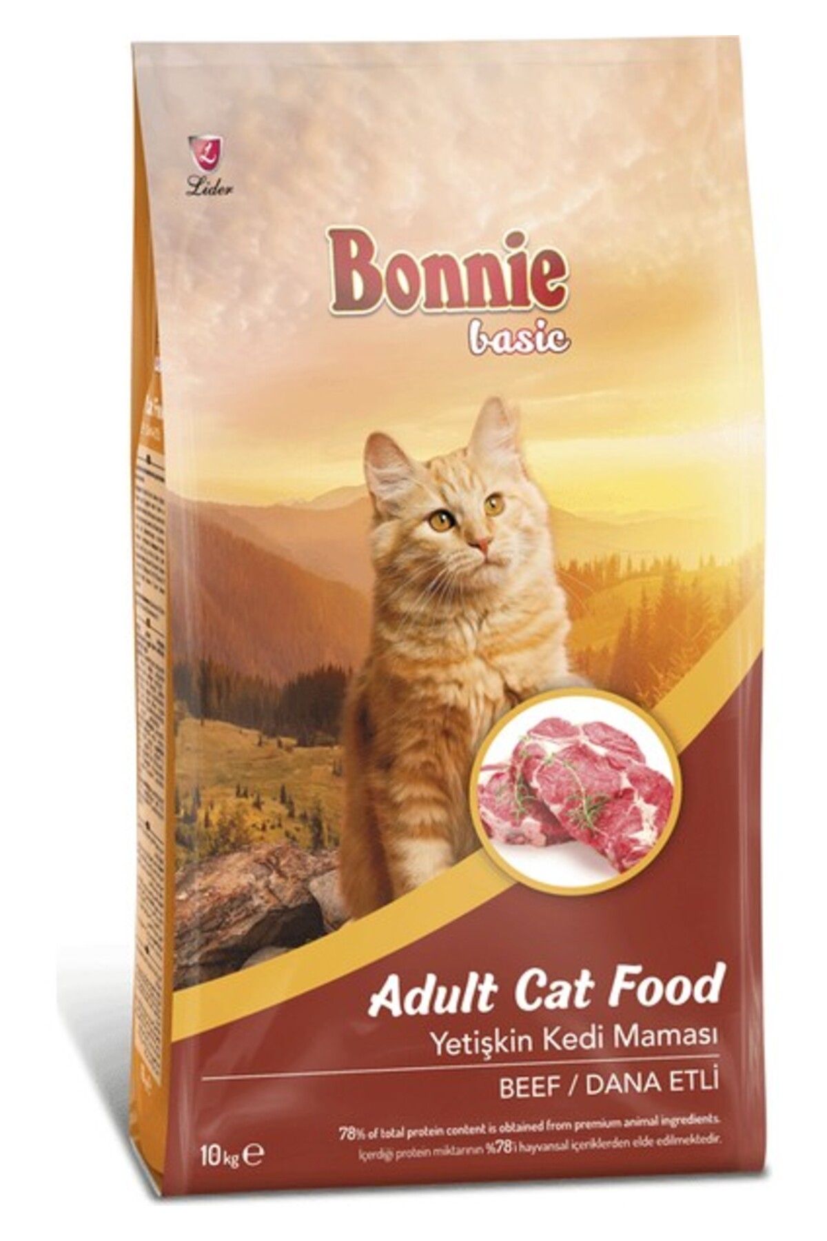 Bonnie Dana Etli Yetişkin Kedi Maması 10 kg