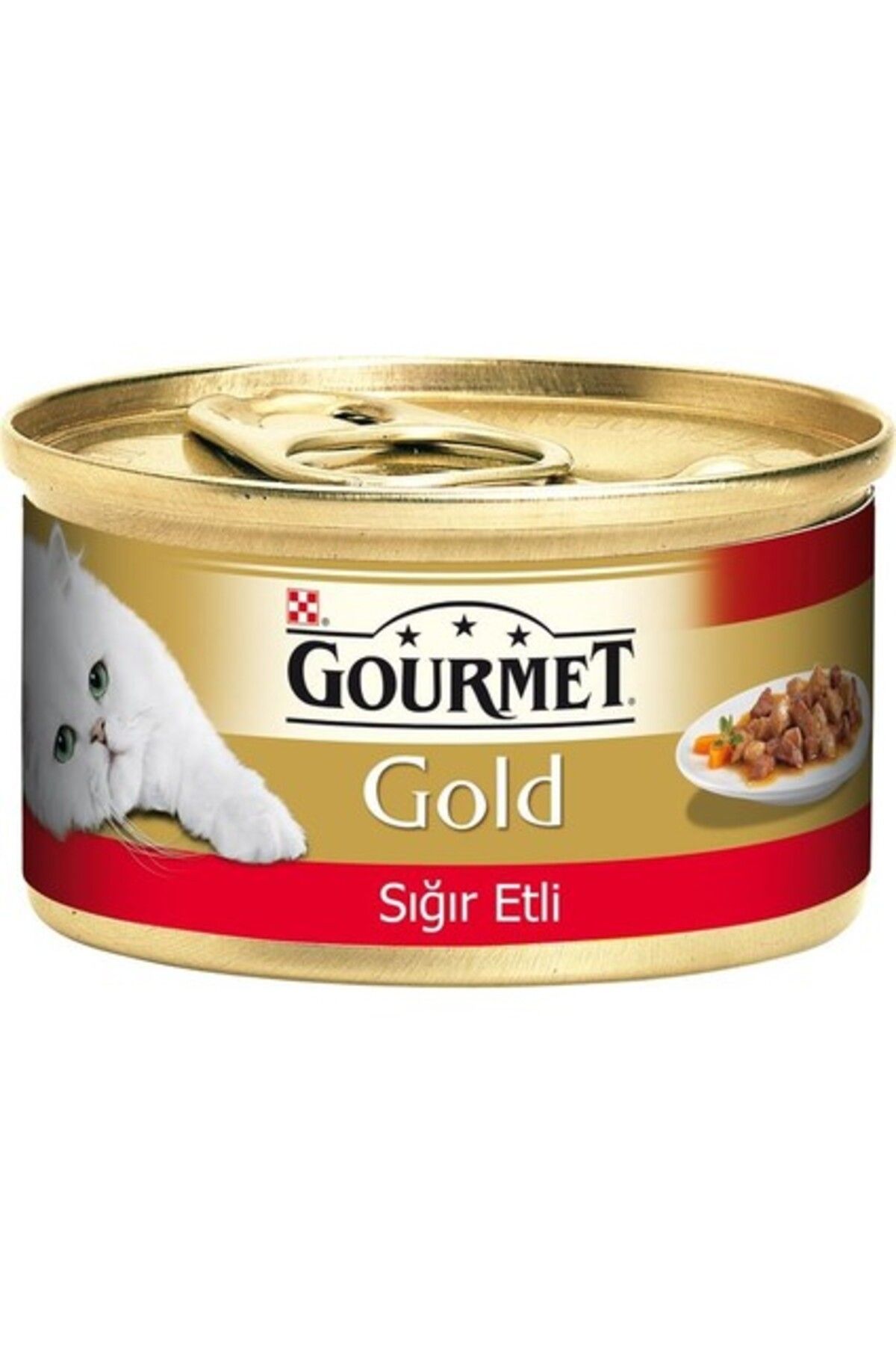 Orqinel GourmetGold Parça Sığır Etli Kedi Konservesi 85 gr 24 AD