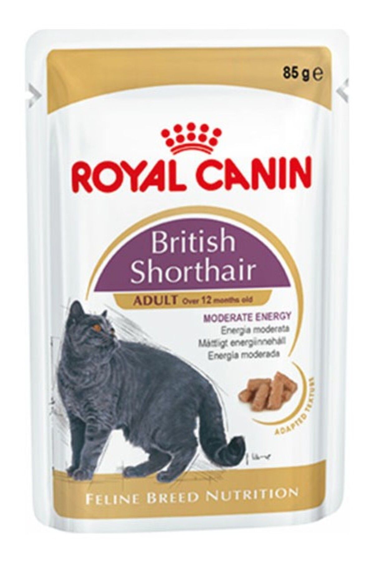 Royal Canin British Shorthair Adult Pouch Yetişkin Kedi Konservesi 85 Gr