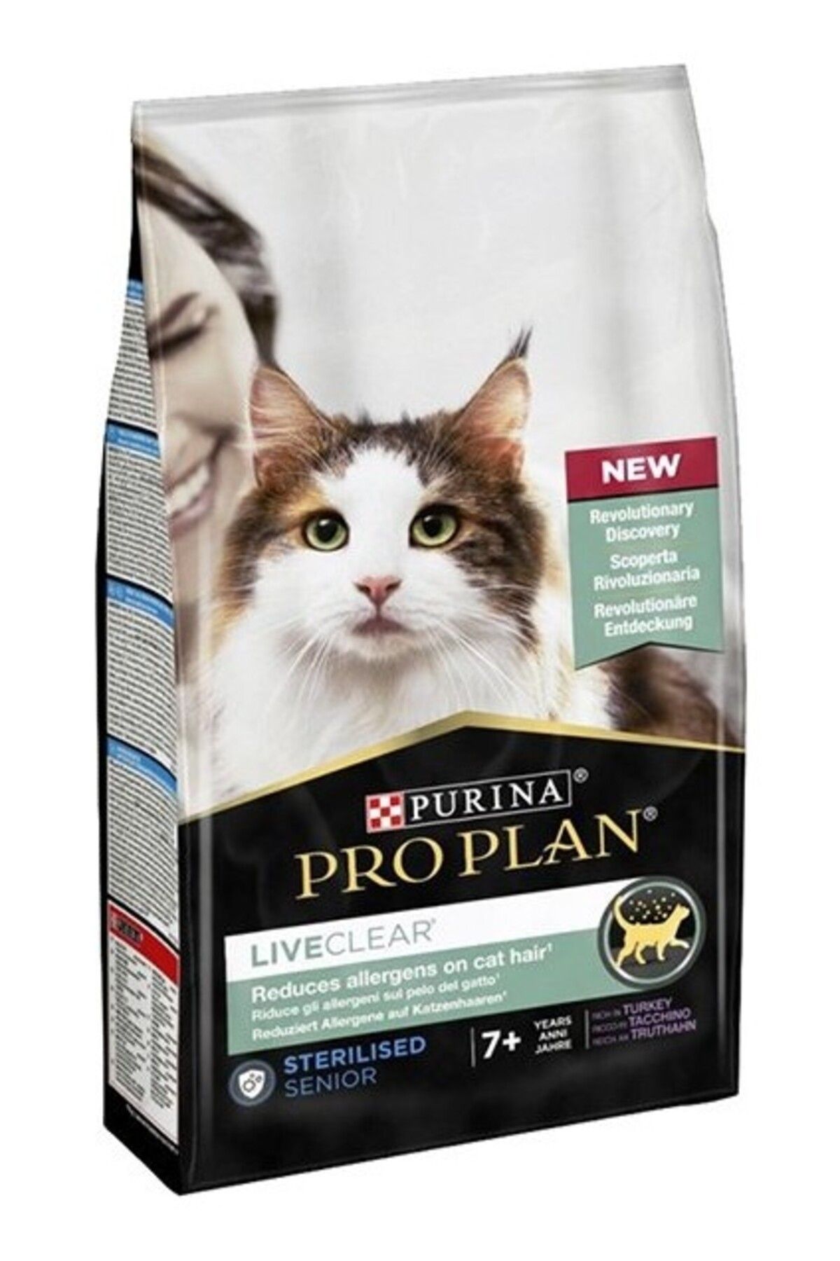 Orqinel LiveClear +7 Hindili Alerjen Azaltan Kısırlaştırılmış Yaşlı Kedi Maması 1,4kg