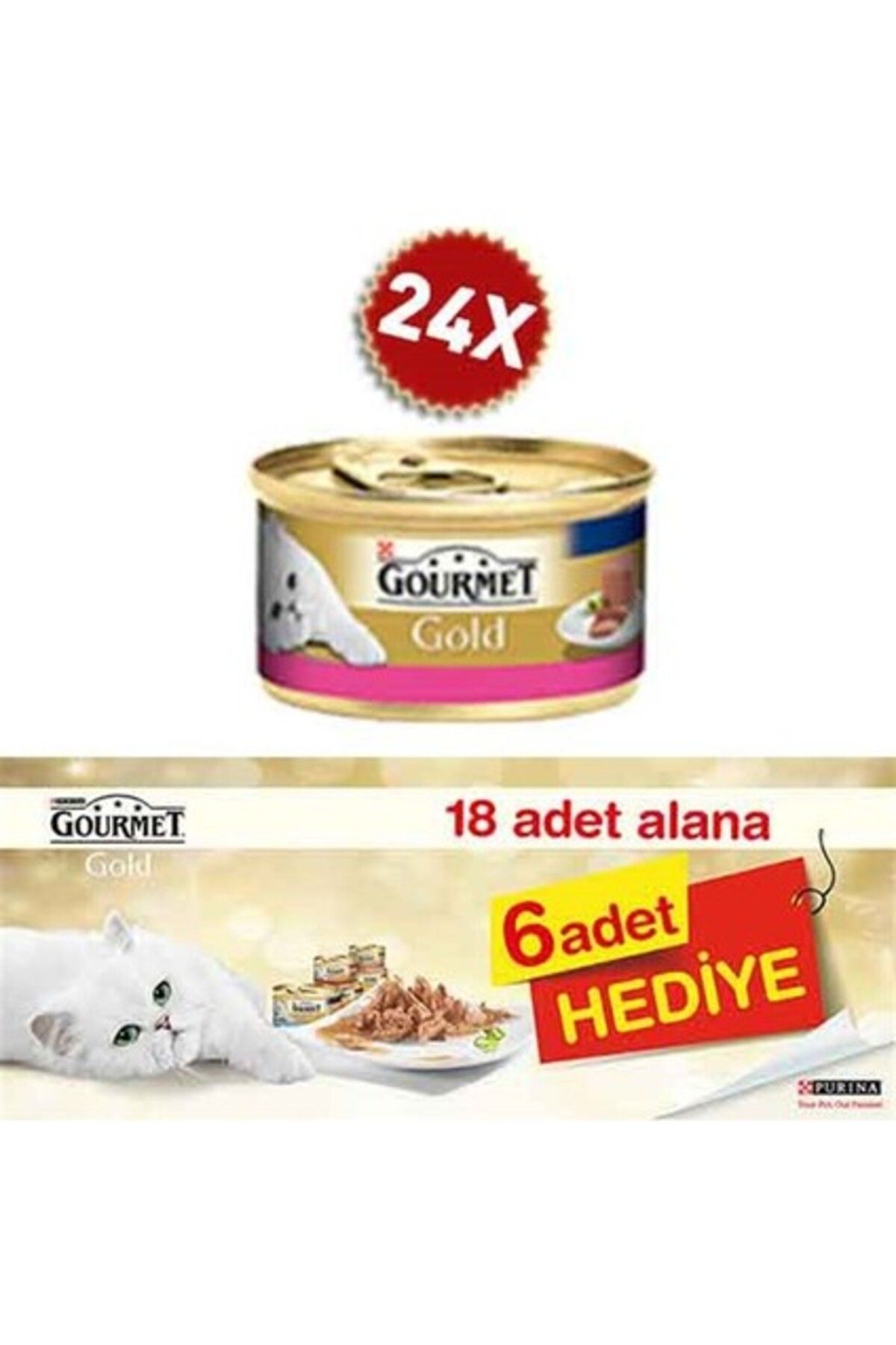 Gourmet Gold Kıyılmış Sığır Etli 85 gr 24 Adet Avantaj Paketi