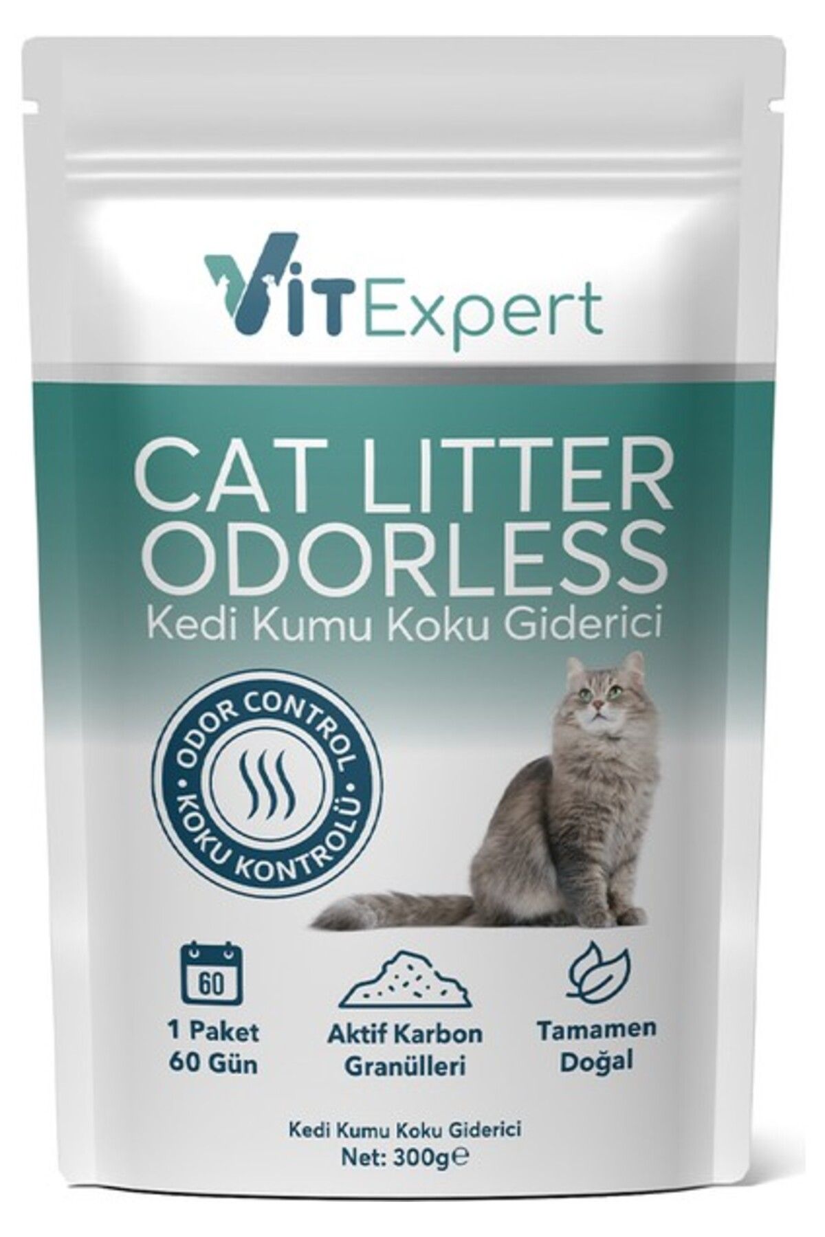 Orqinel Vitexpert Aktif Karbon Kedi Kumu Koku Giderici 300G