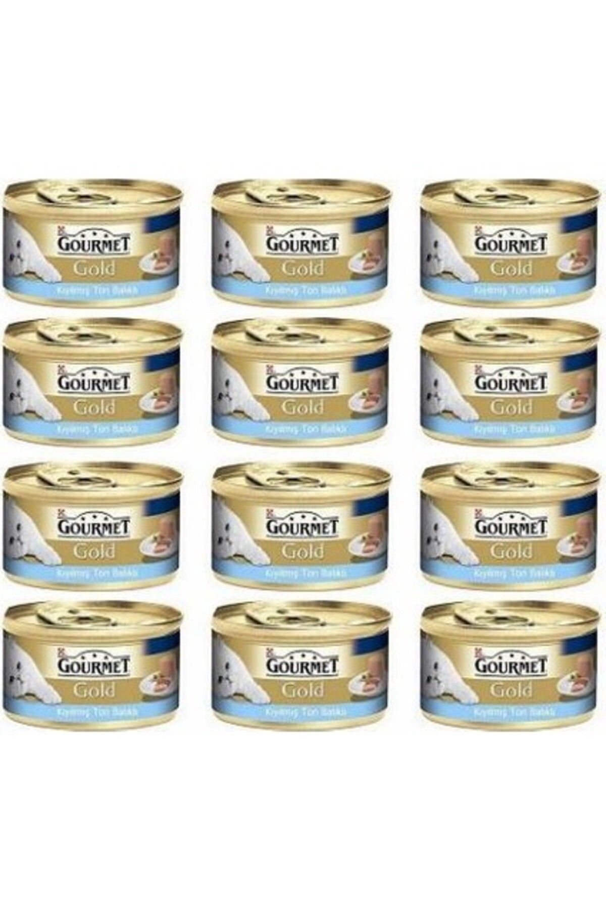 Cat Chow Purina Gourmet Gold Kıyılmış Ton Balığı Etli Kedi Konservesi 85 gr x 12'li Paket