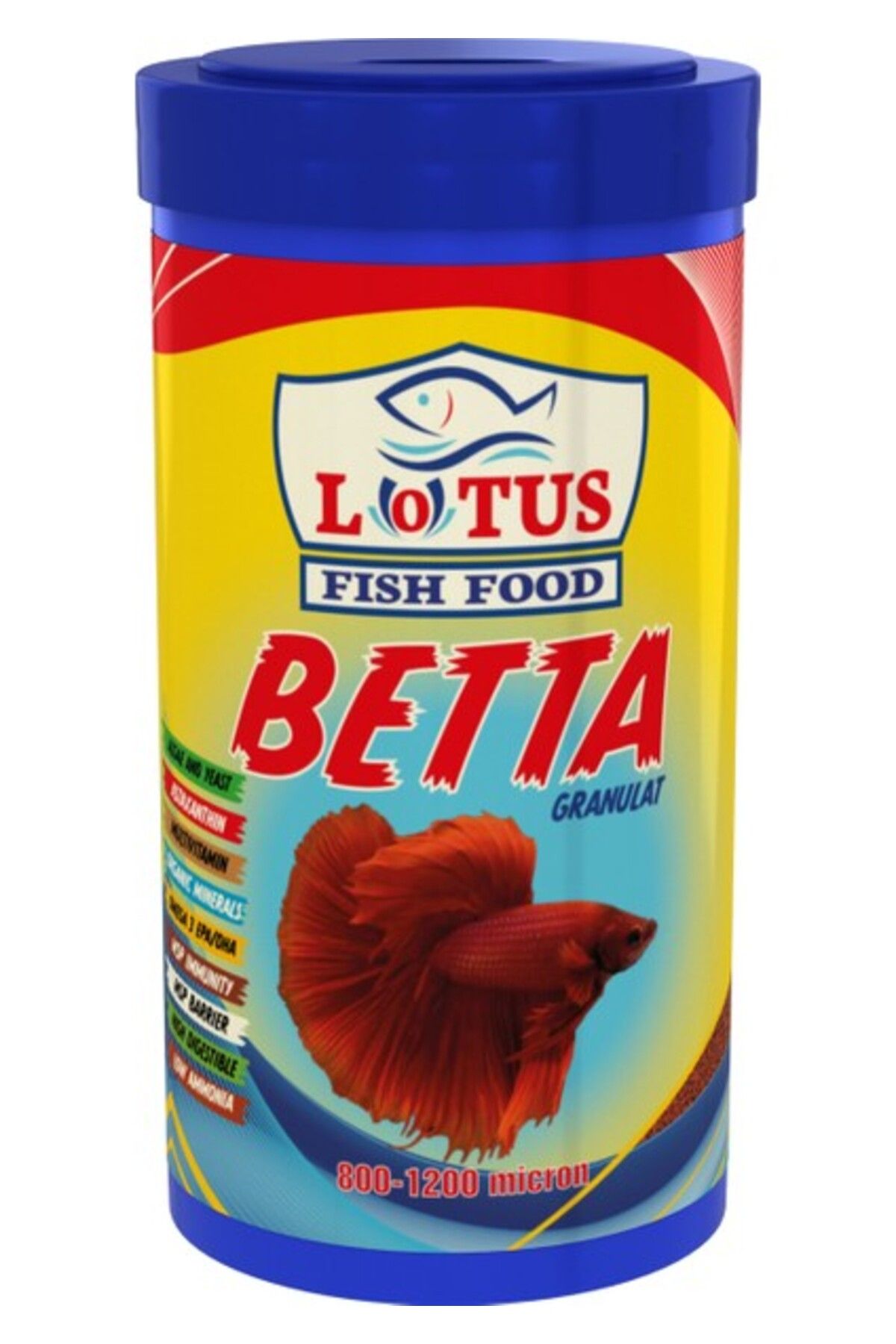 Orqinel Lotus Betta Granulat Kutu Balık Yemi 100 ml